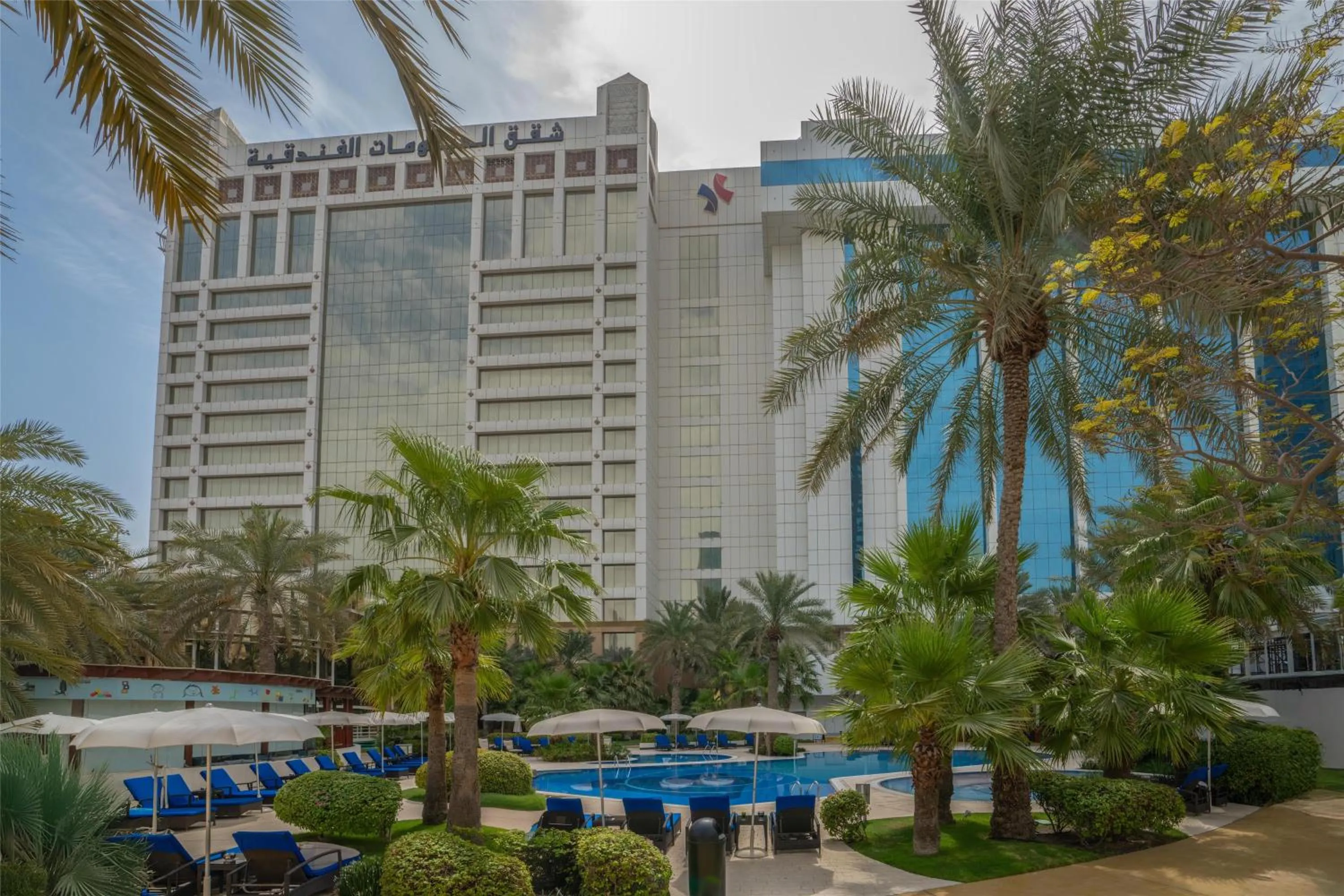 Property building in The Diplomat Radisson Blu Hotel Residence & Spa