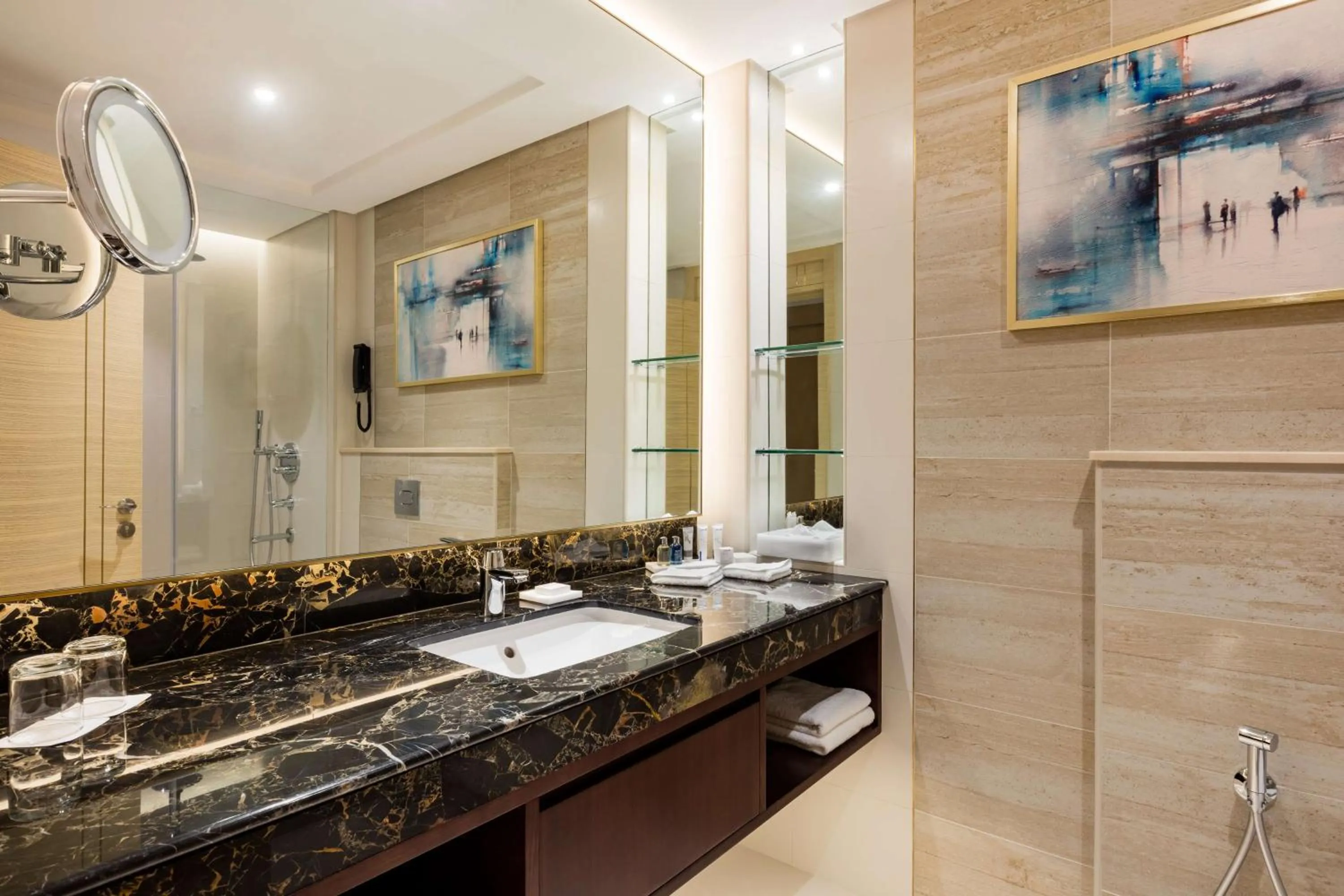 Bathroom in The Diplomat Radisson Blu Hotel Residence & Spa