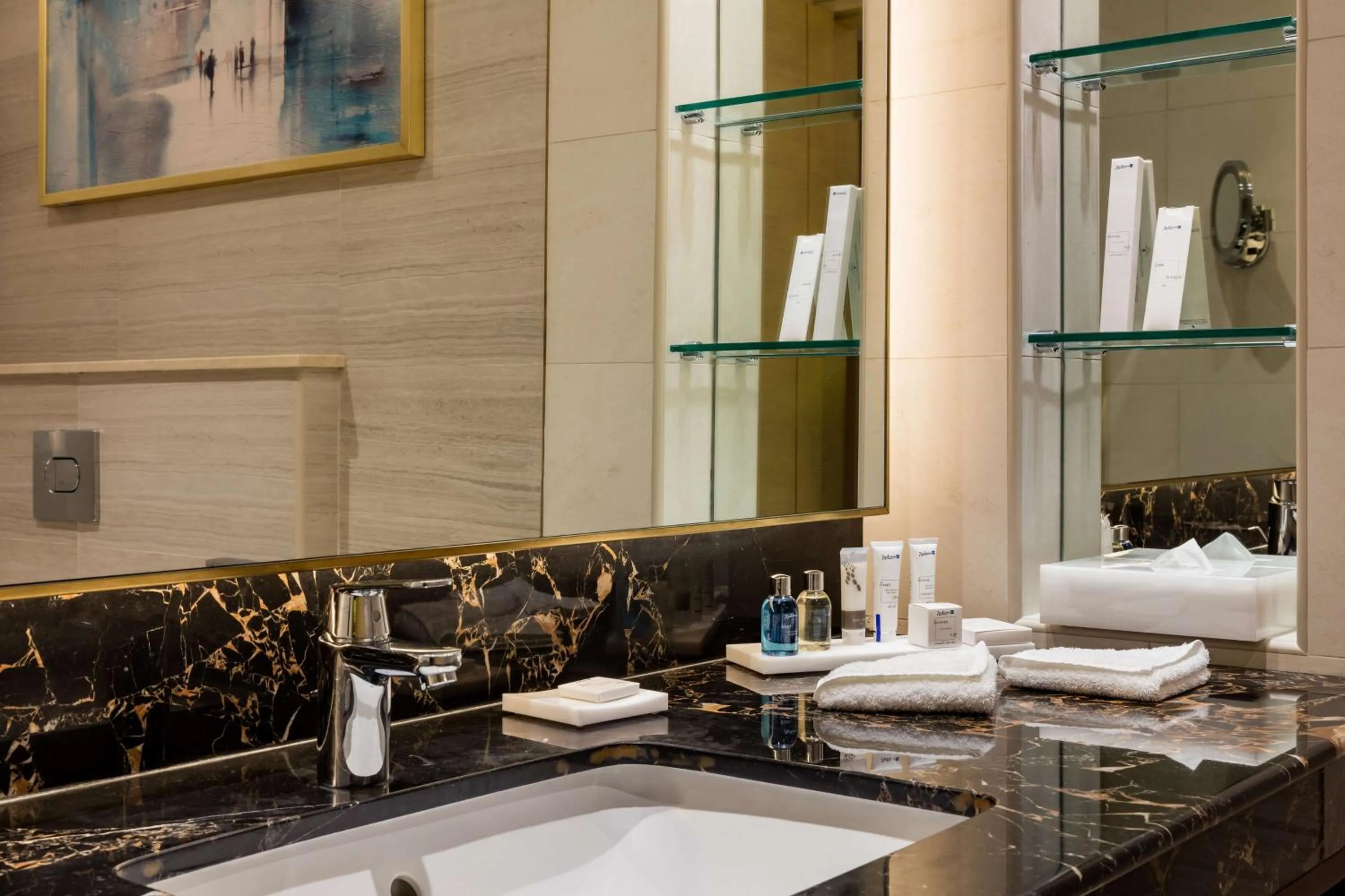 Bathroom in The Diplomat Radisson Blu Hotel Residence & Spa