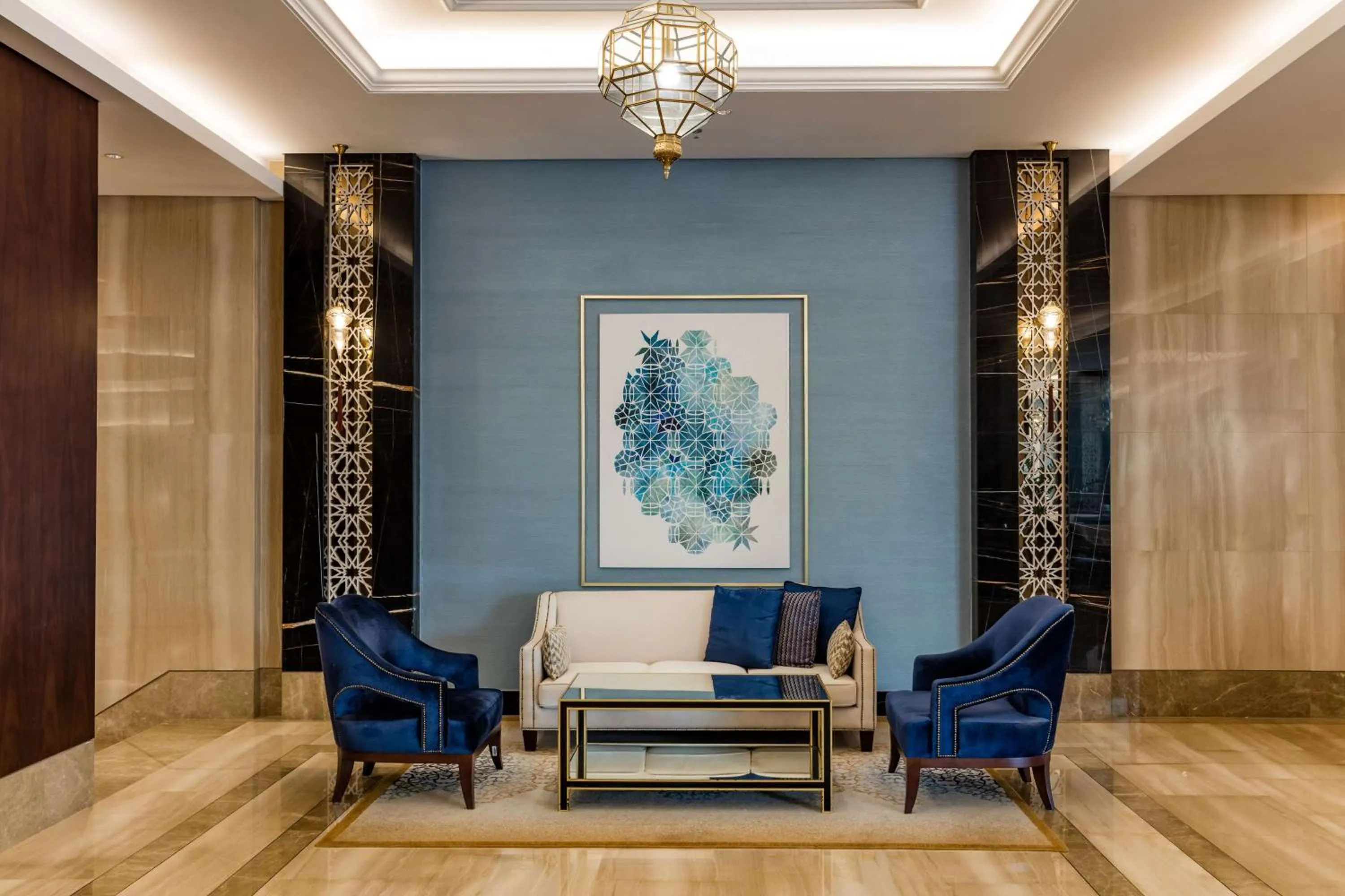 People in The Diplomat Radisson Blu Hotel Residence & Spa