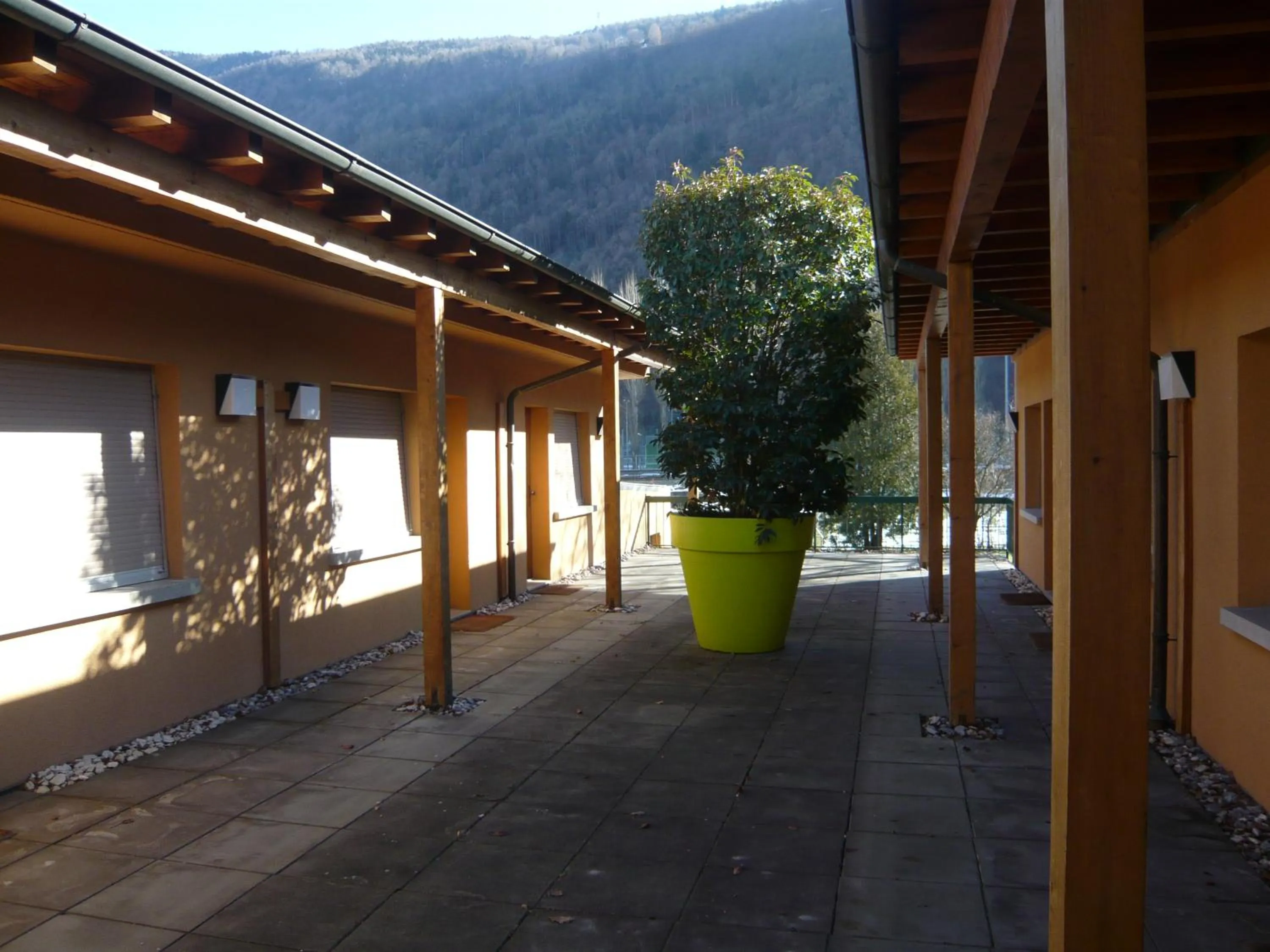 Balcony/Terrace in Motel des Sports Martigny