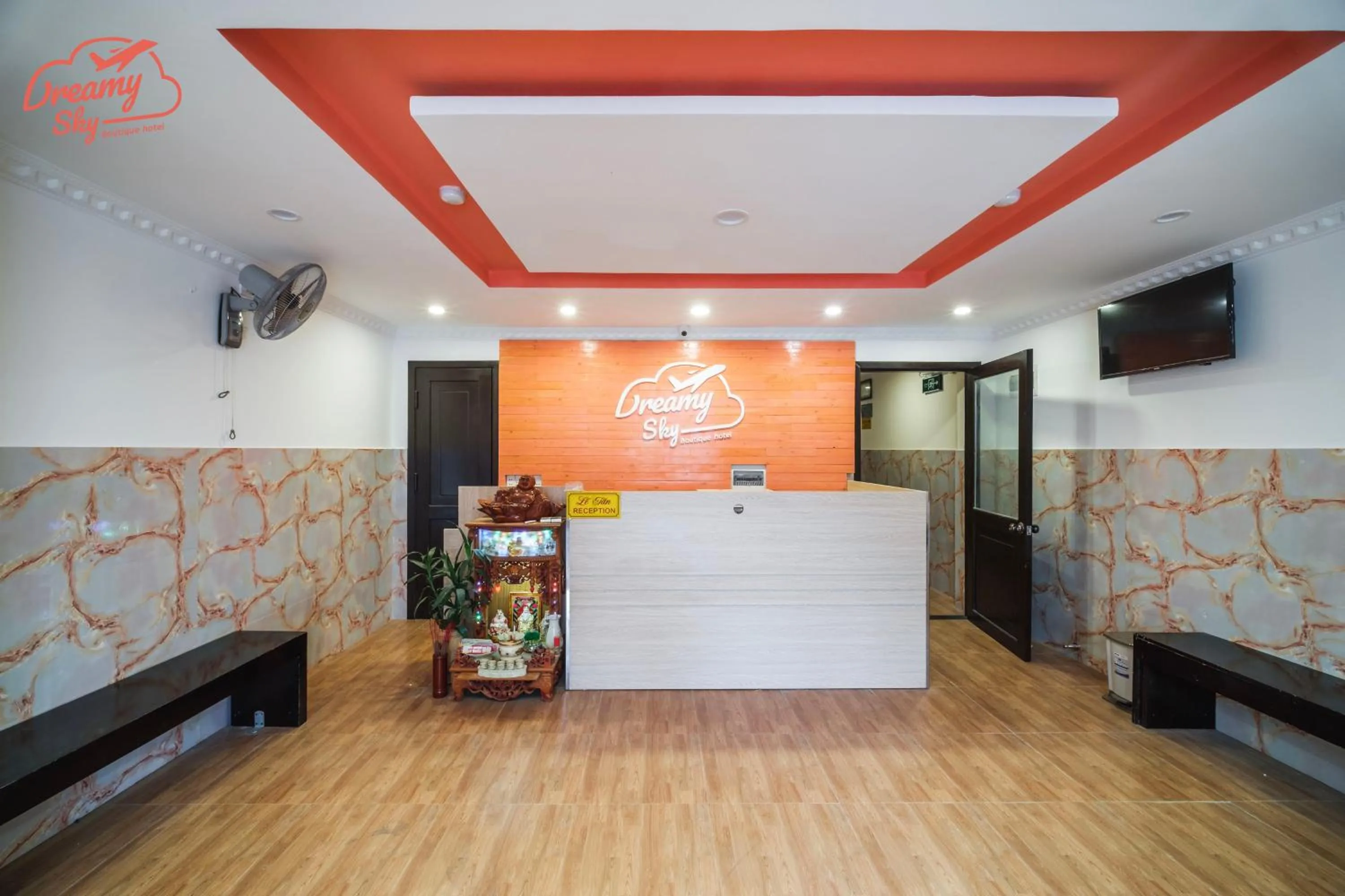 Living room in Dreamy Sky - Airport View Boutique Hotel