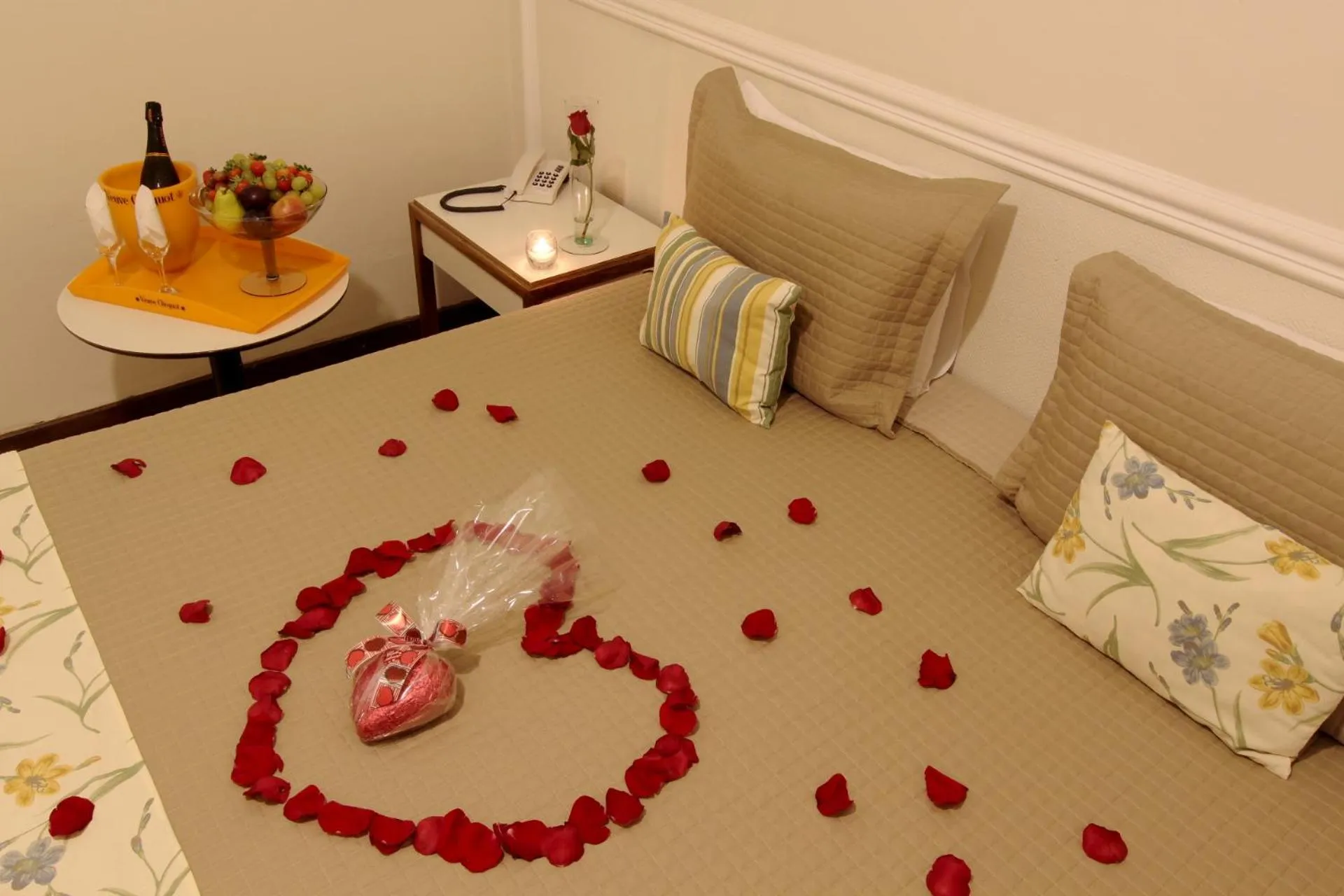 Bed in Hotel Mantovani