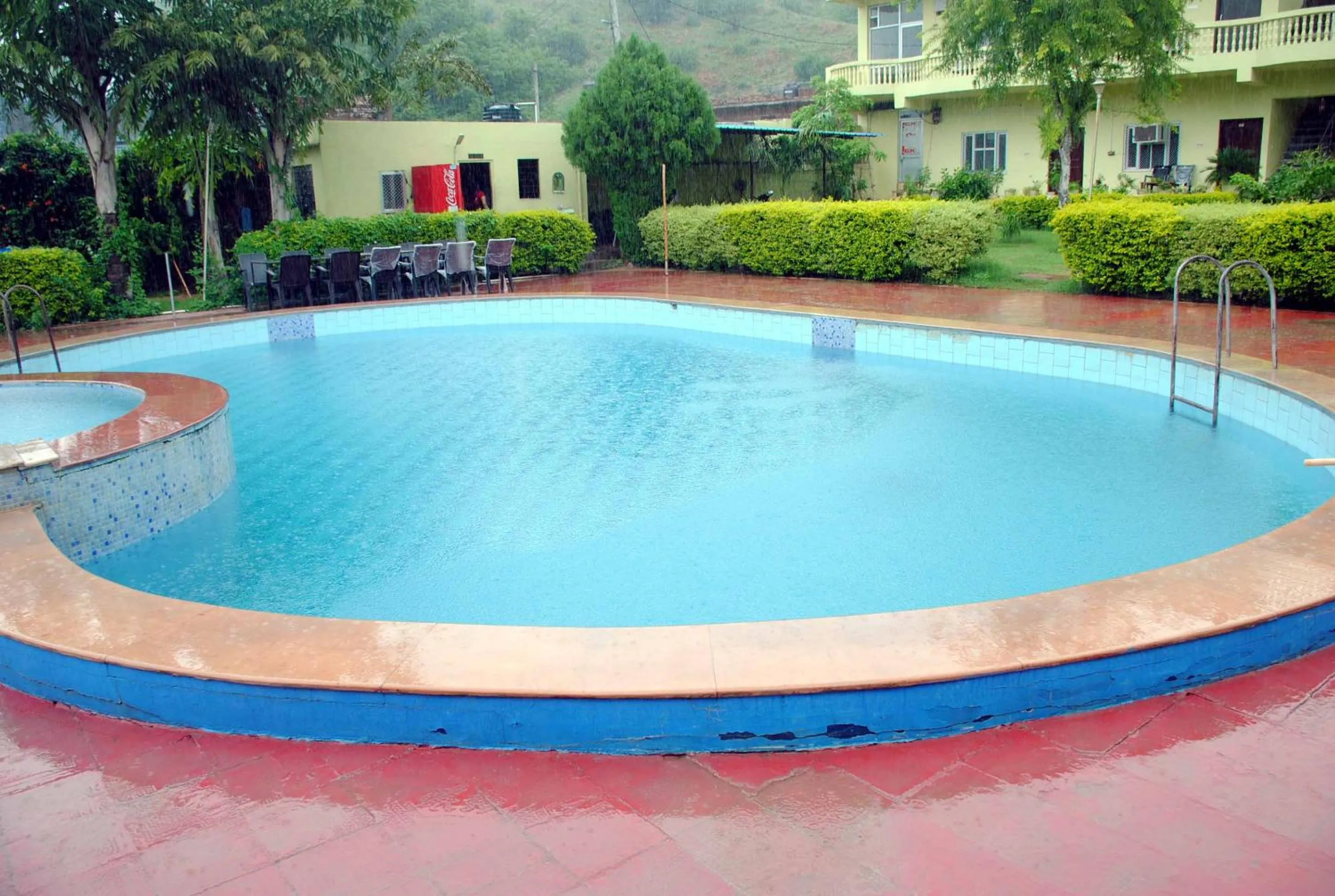 Pool view in Hill View