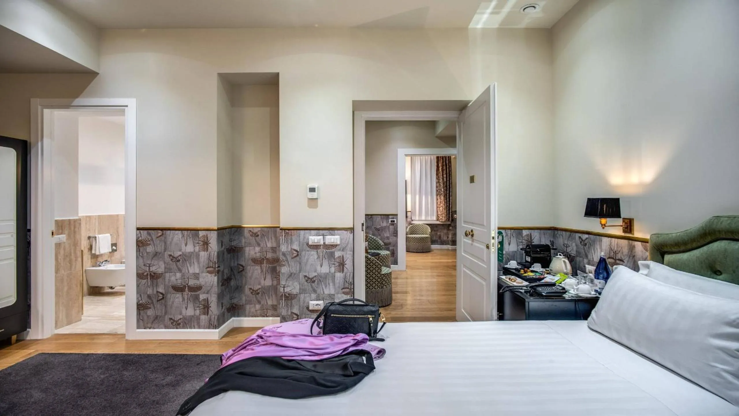 Bed in The Talent Hotel