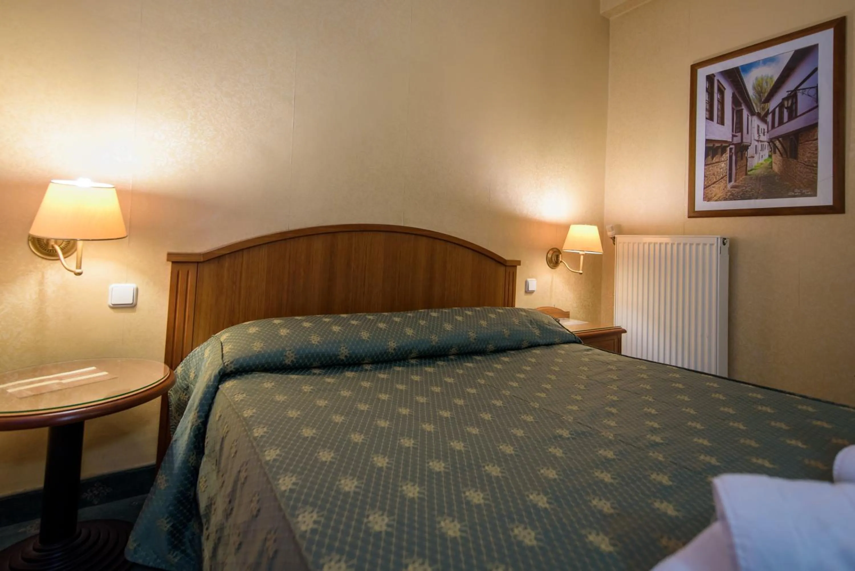 View (from property/room), Bed in Hotel Kastoria in Kastoria City