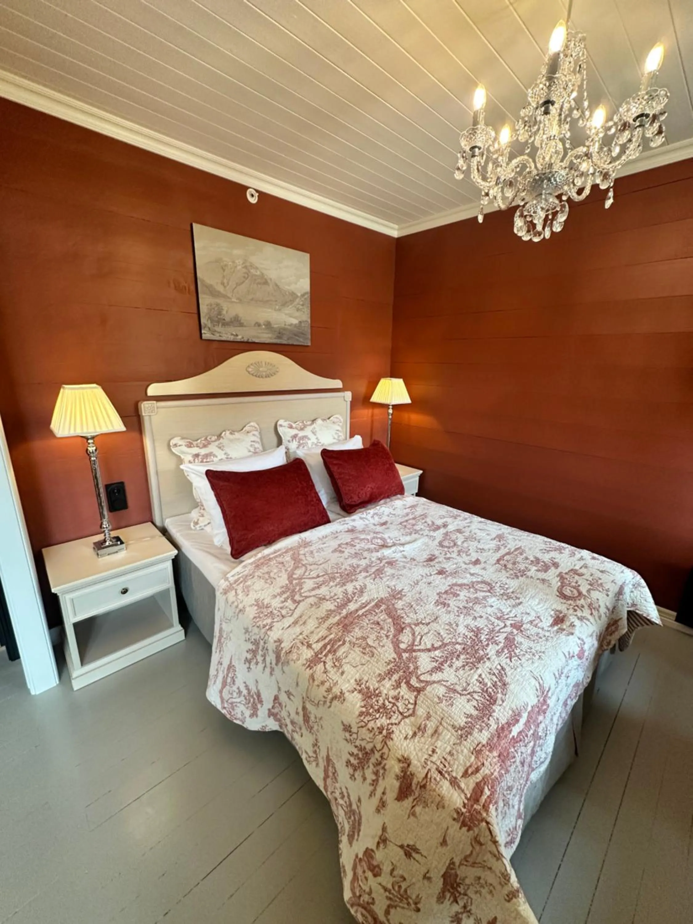 Bed in Hofslund Fjord Hotel