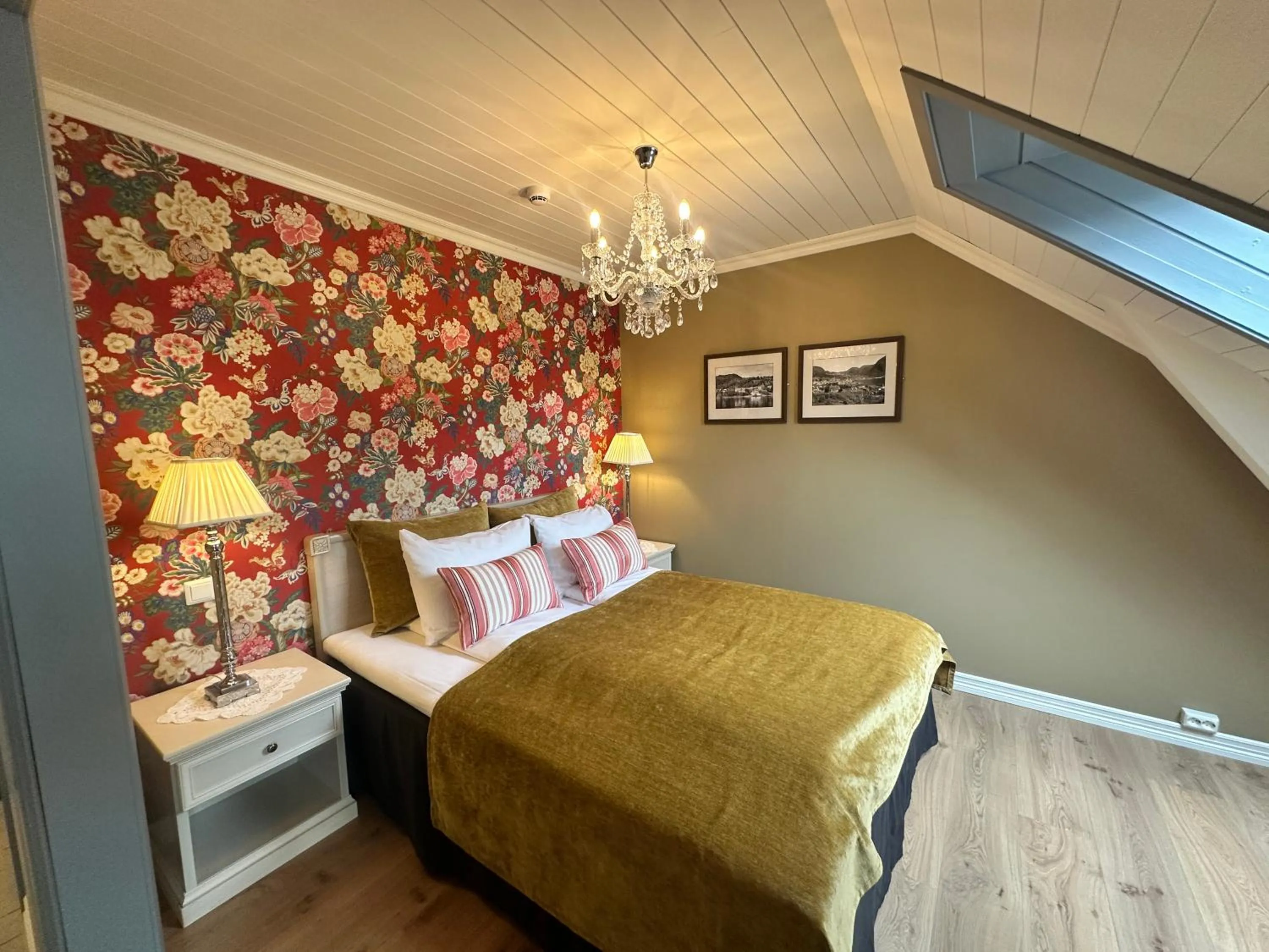 Bed in Hofslund Fjord Hotel