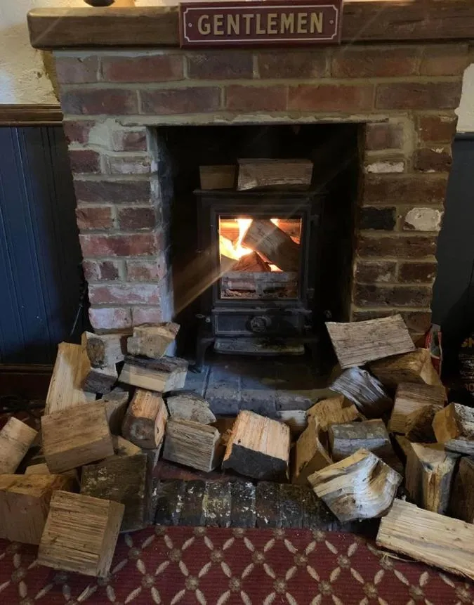 fireplace in The Red Lion & Cellar Room, Betchworth