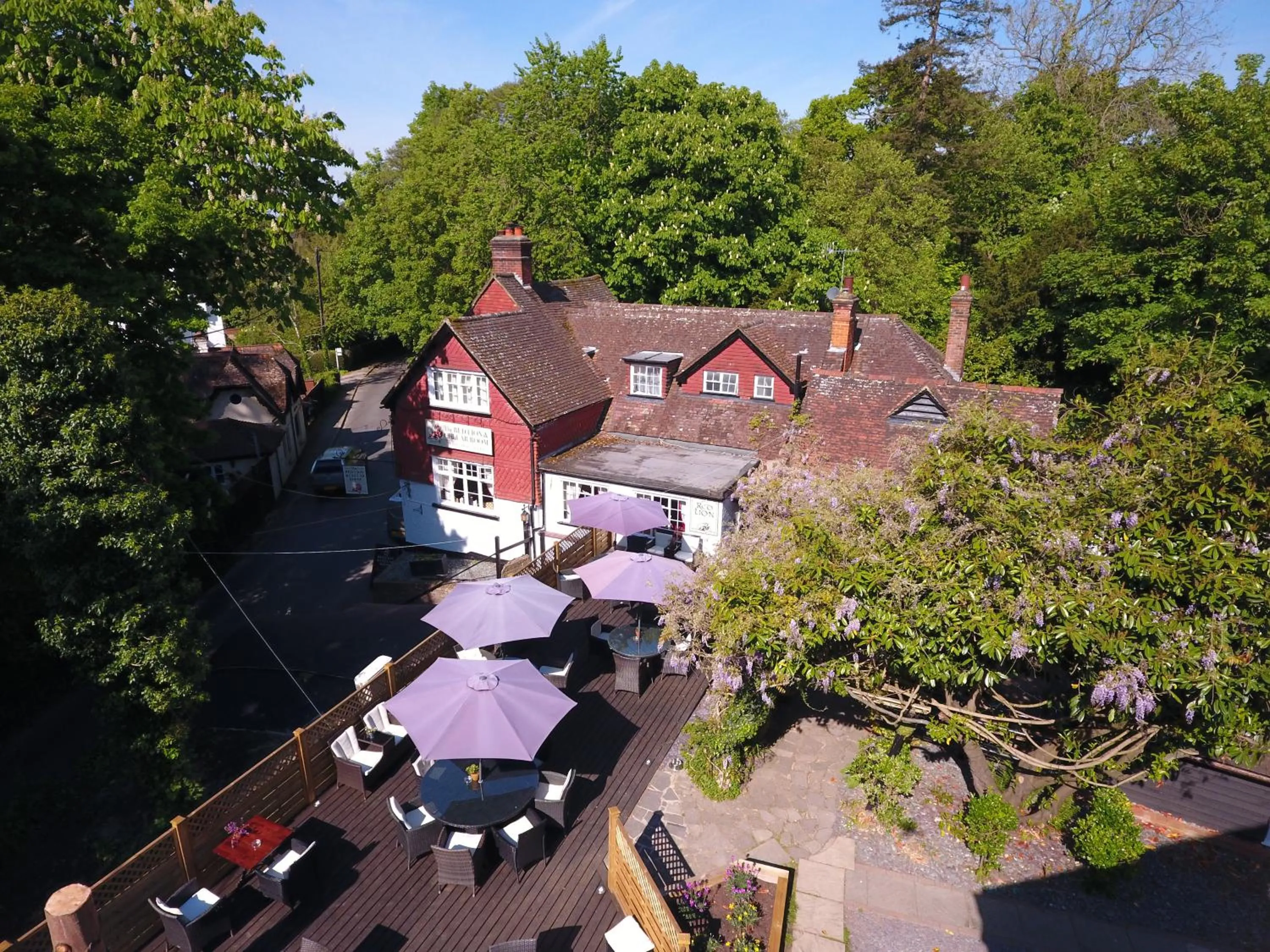 Balcony/Terrace in The Red Lion & Cellar Room, Betchworth
