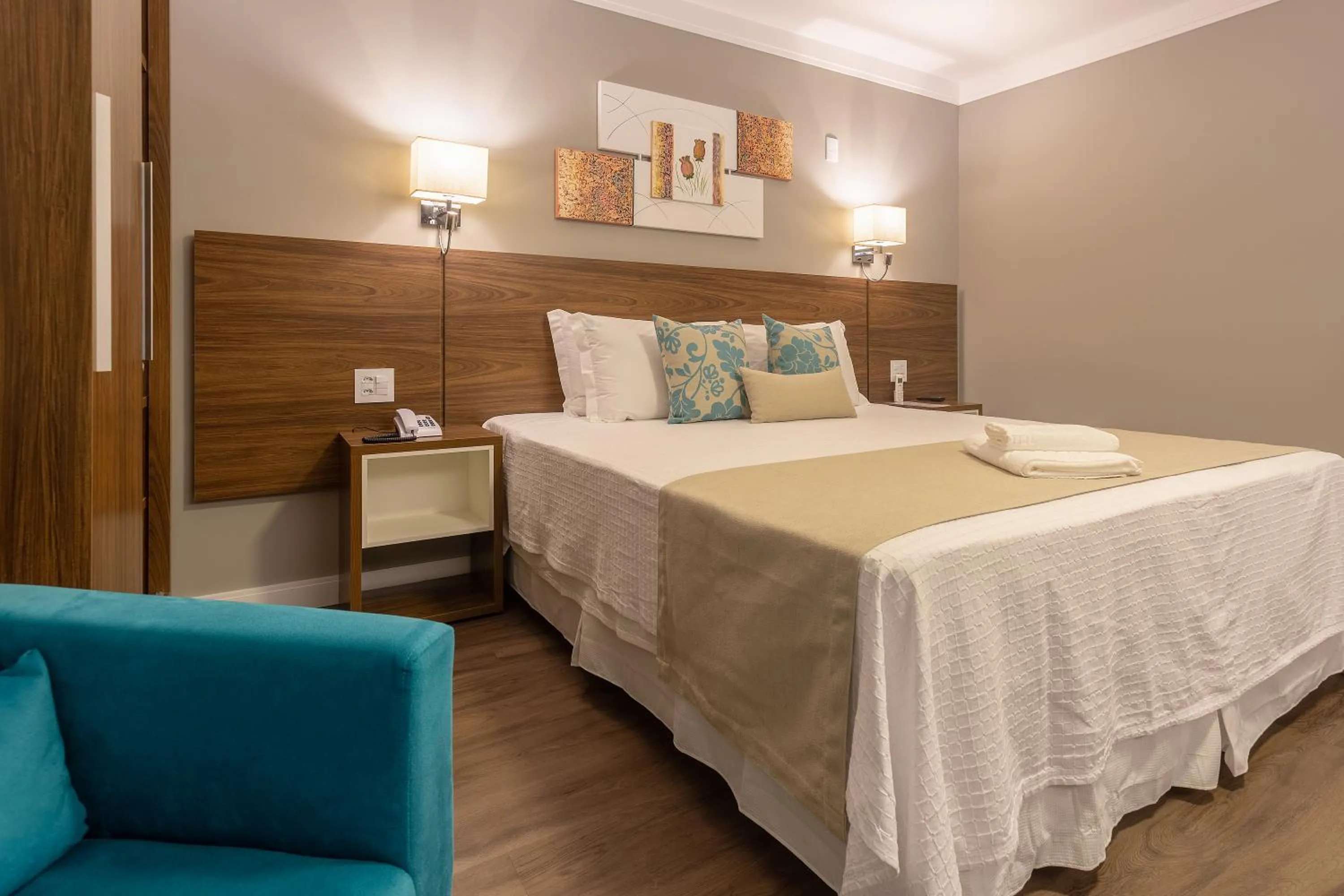 Bed in Hotel Villa Fiori