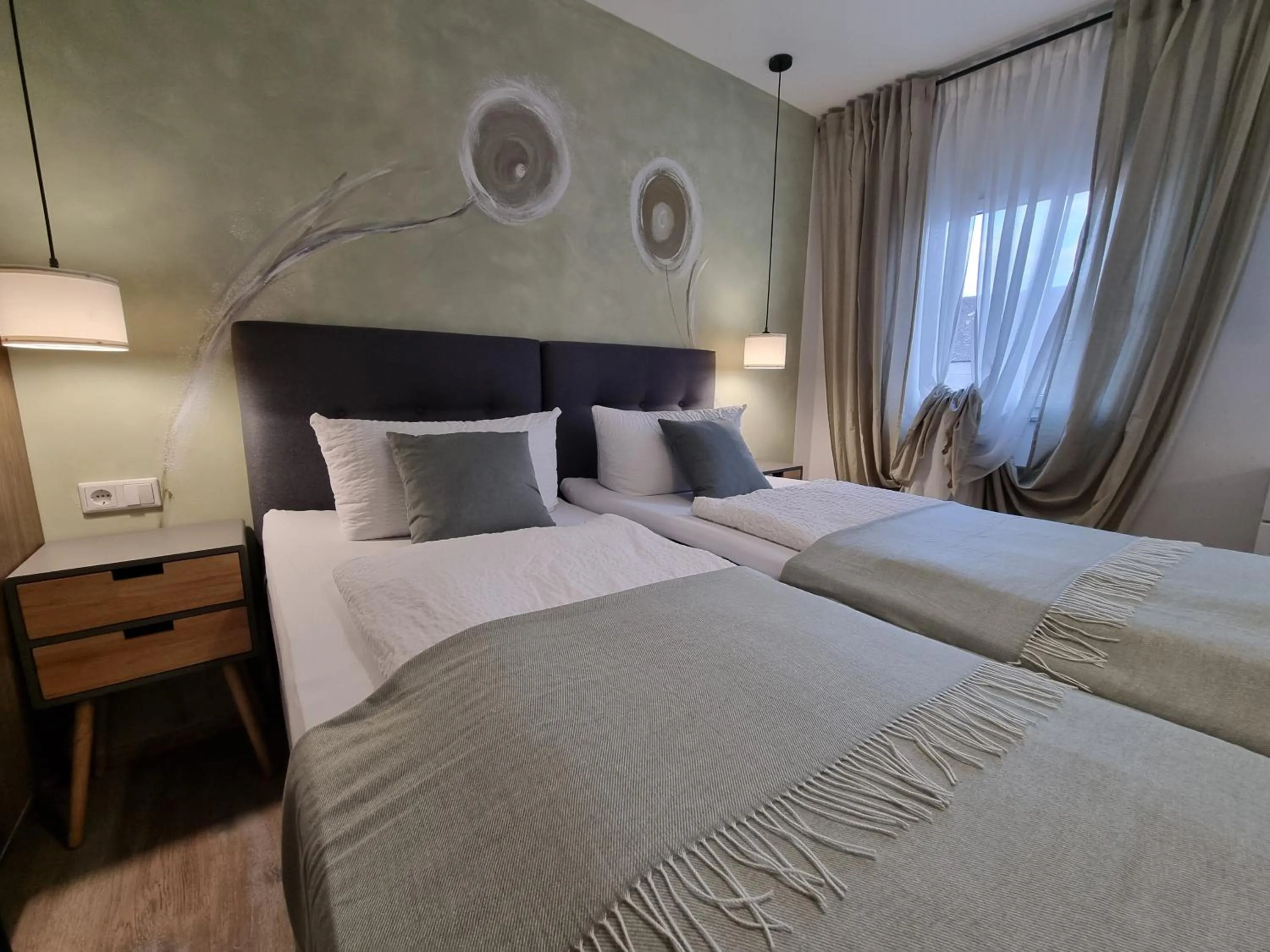 Bed in Hotel Zur Post