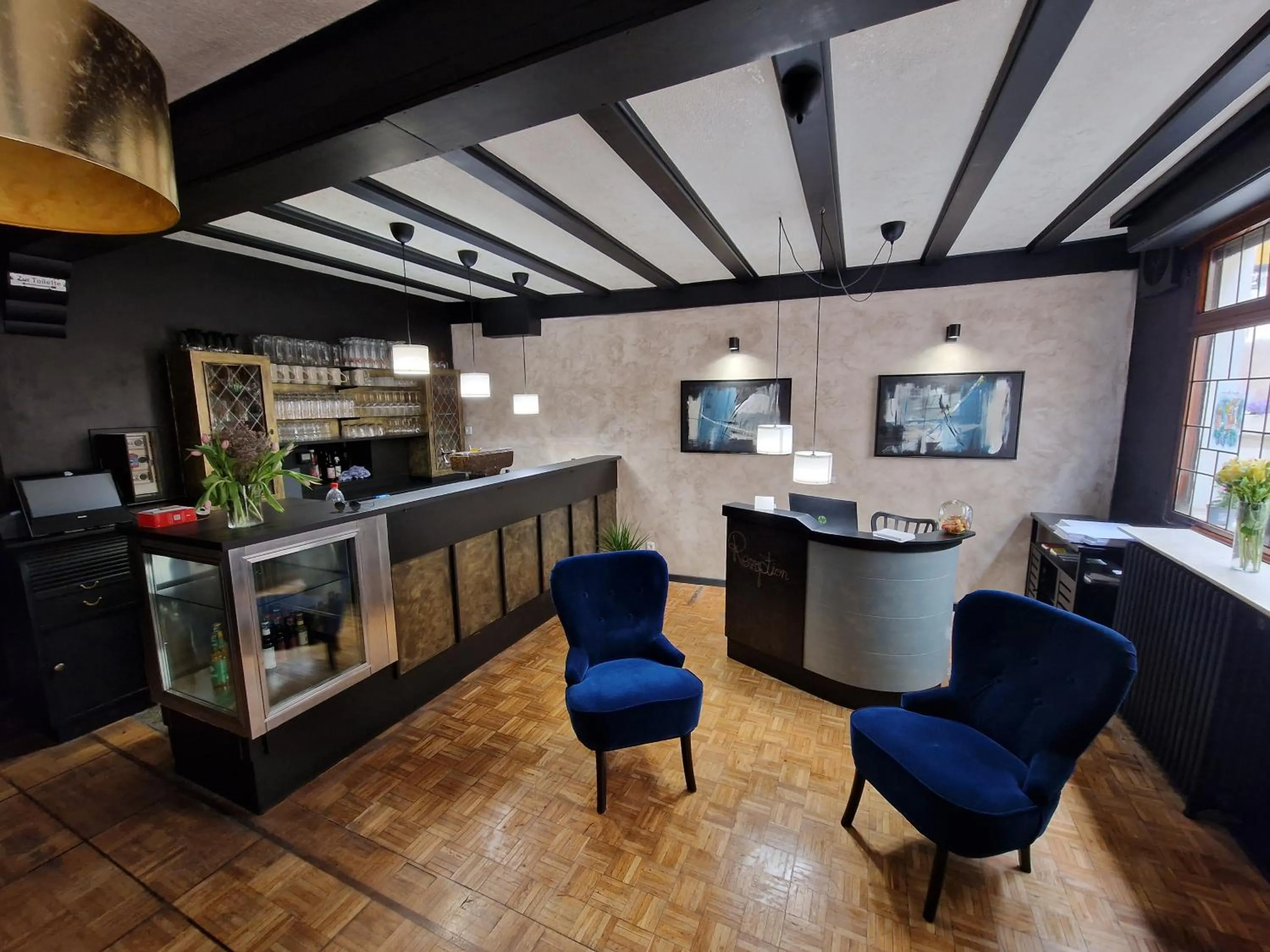 Lobby or reception in Hotel Zur Post