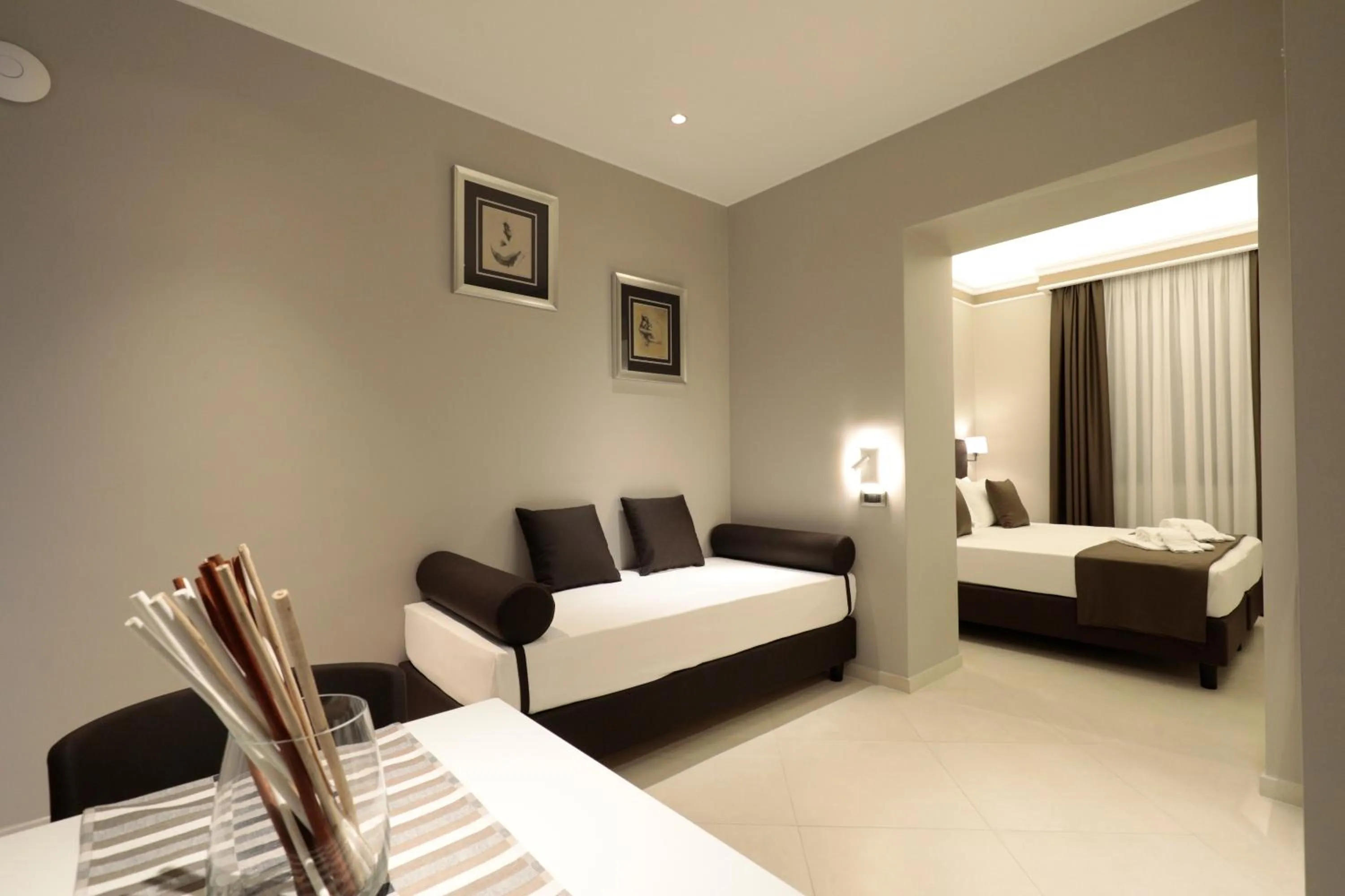 Living room, Bed in ETNEA STYLE CATANIA LUXURY ROOMS