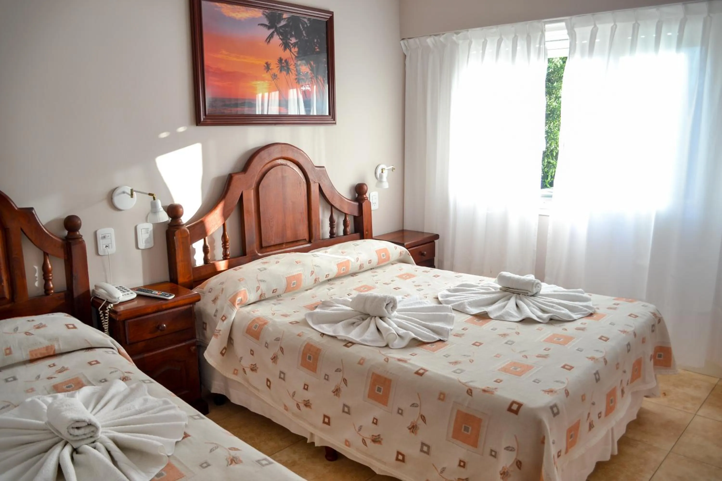 Bed in Hotel Rideamus