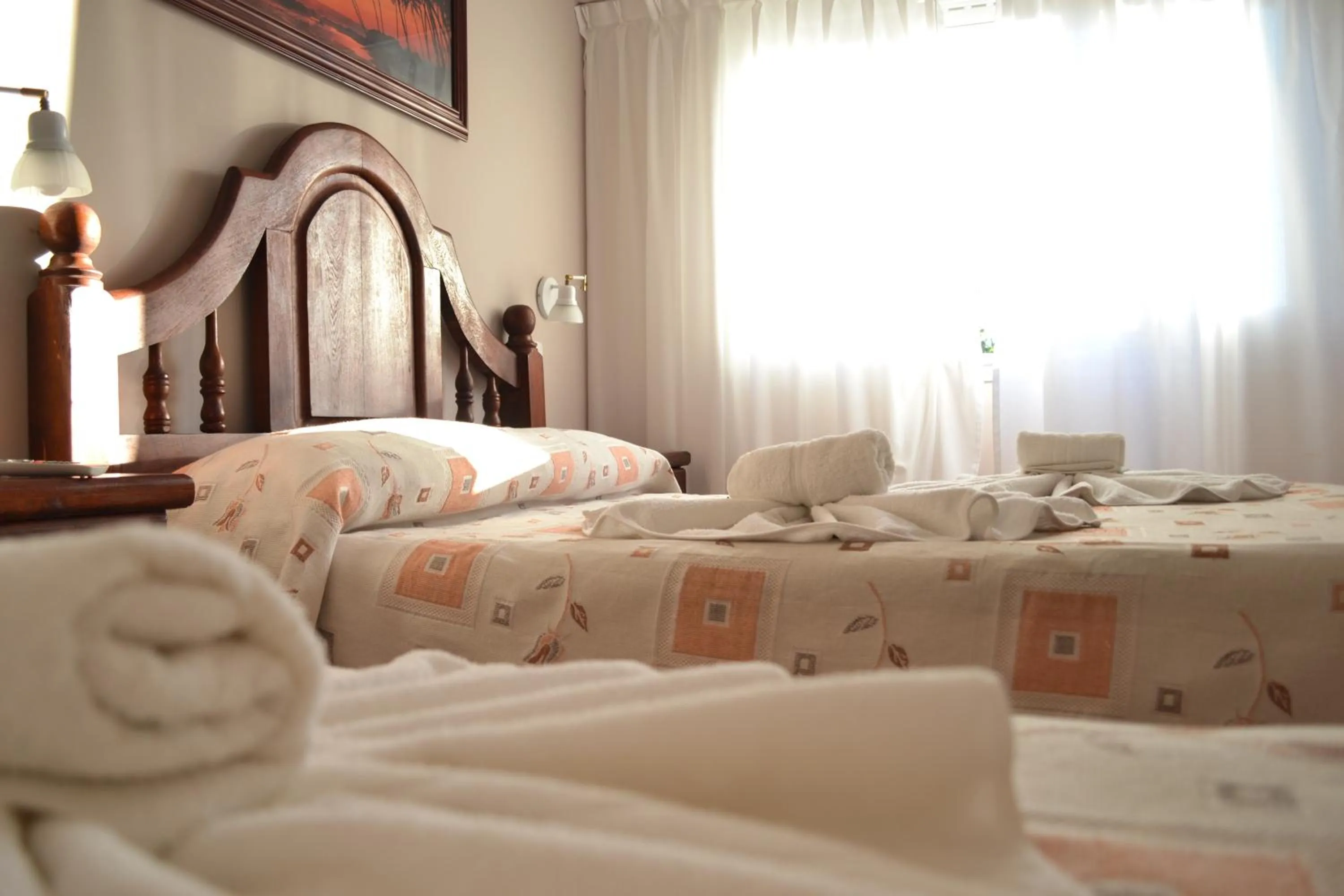 Bed in Hotel Rideamus