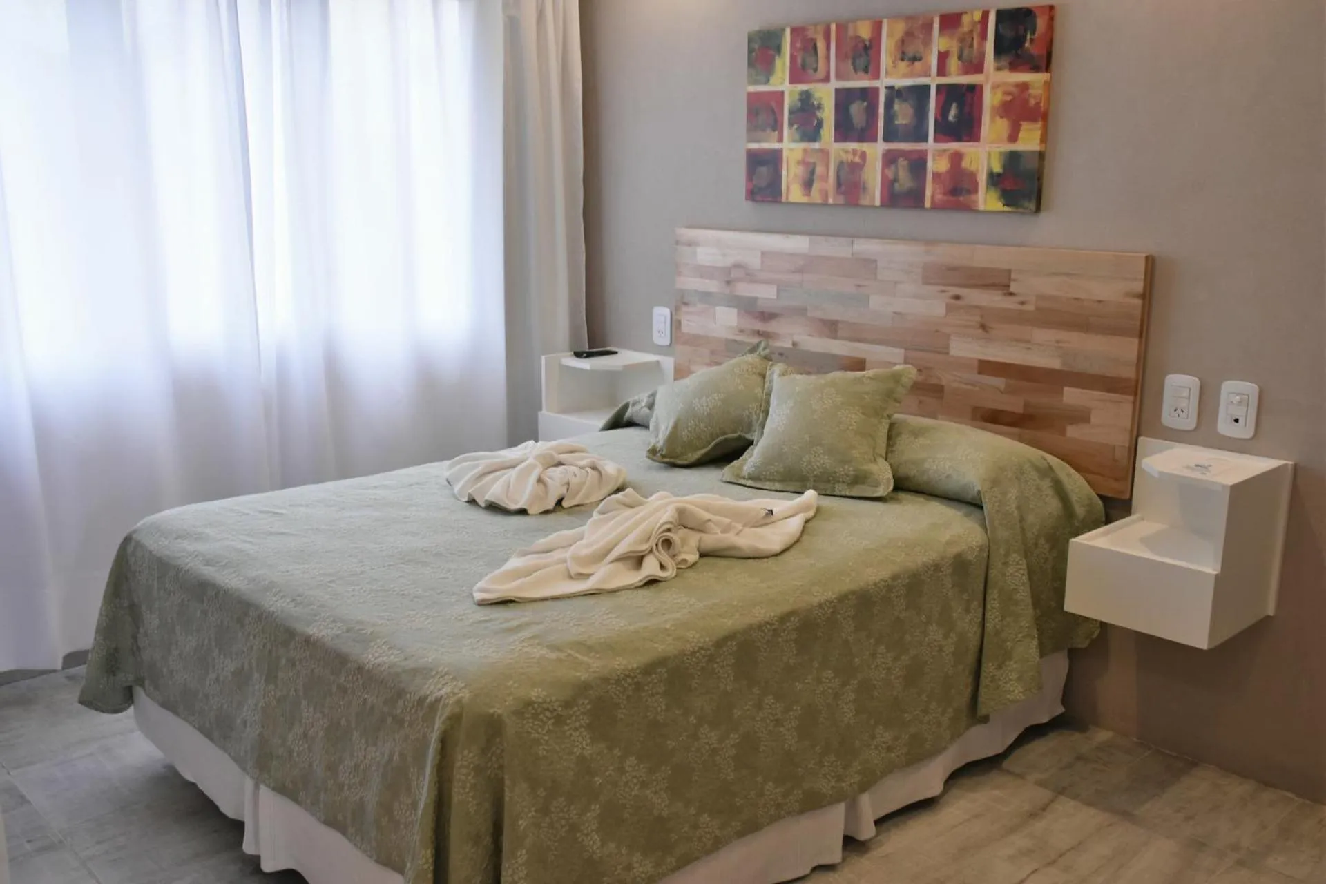 Bed in Hotel Rideamus