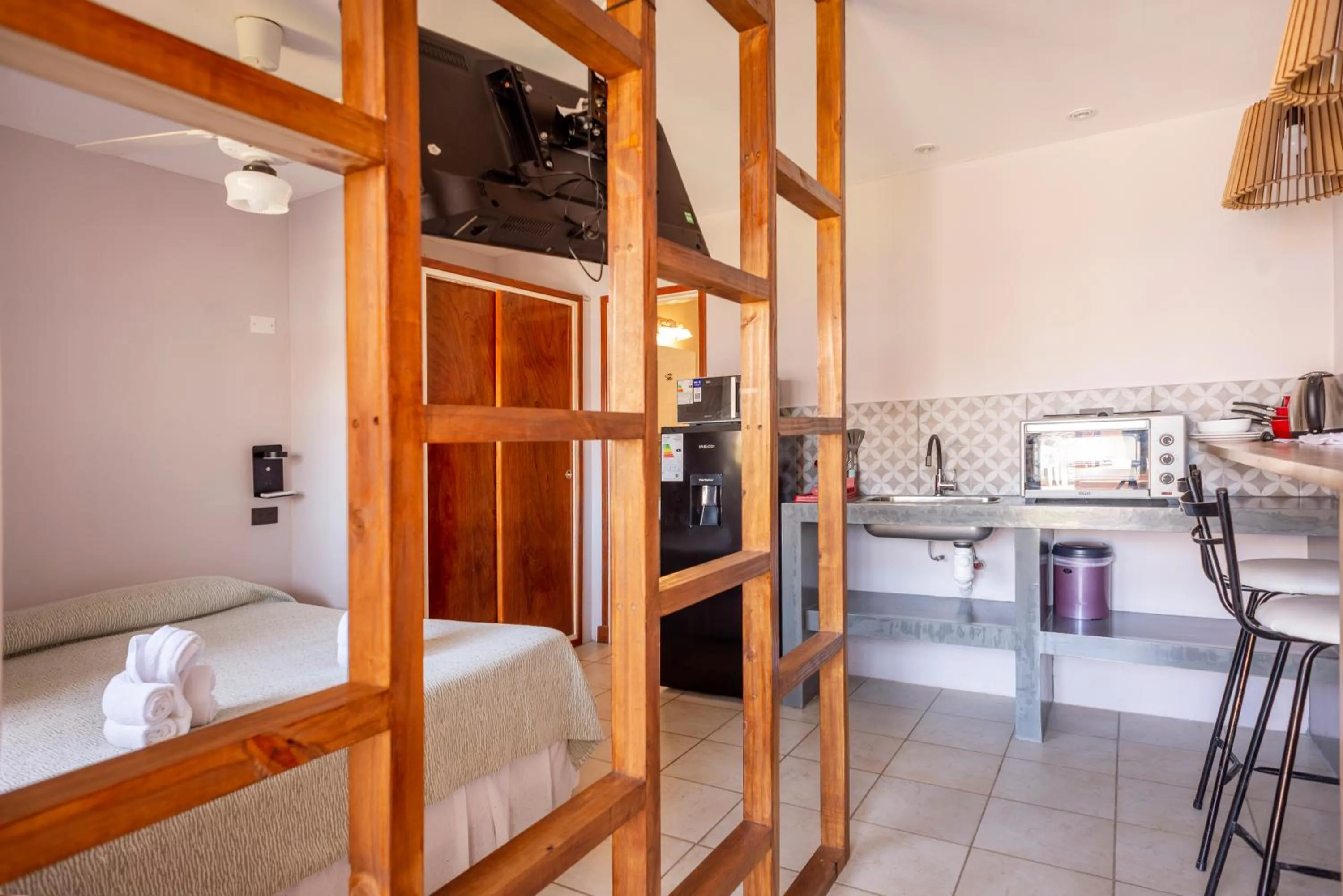 Bed in Hotel Rideamus