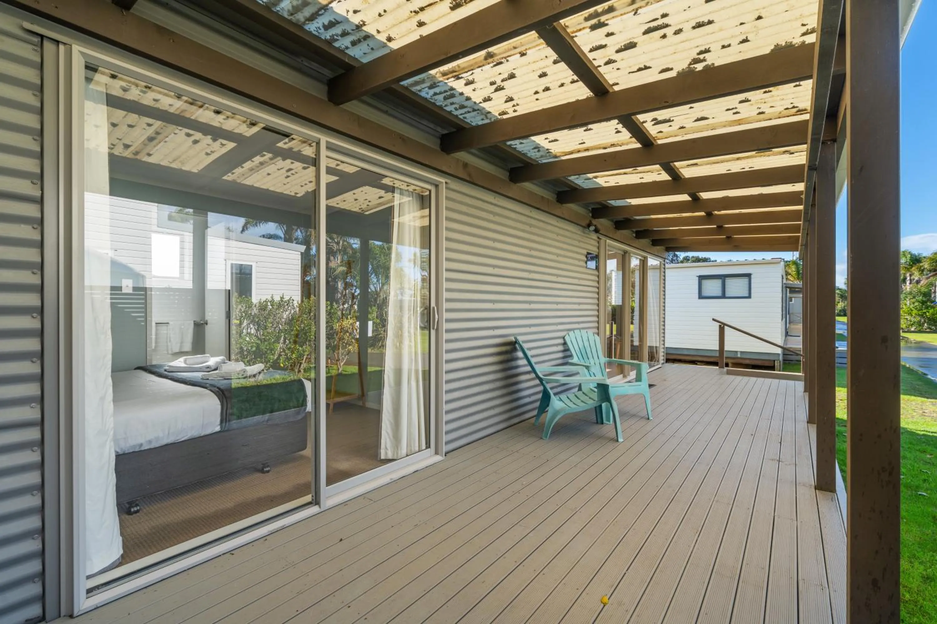 Patio in Tasman Holiday Parks - Beachaven