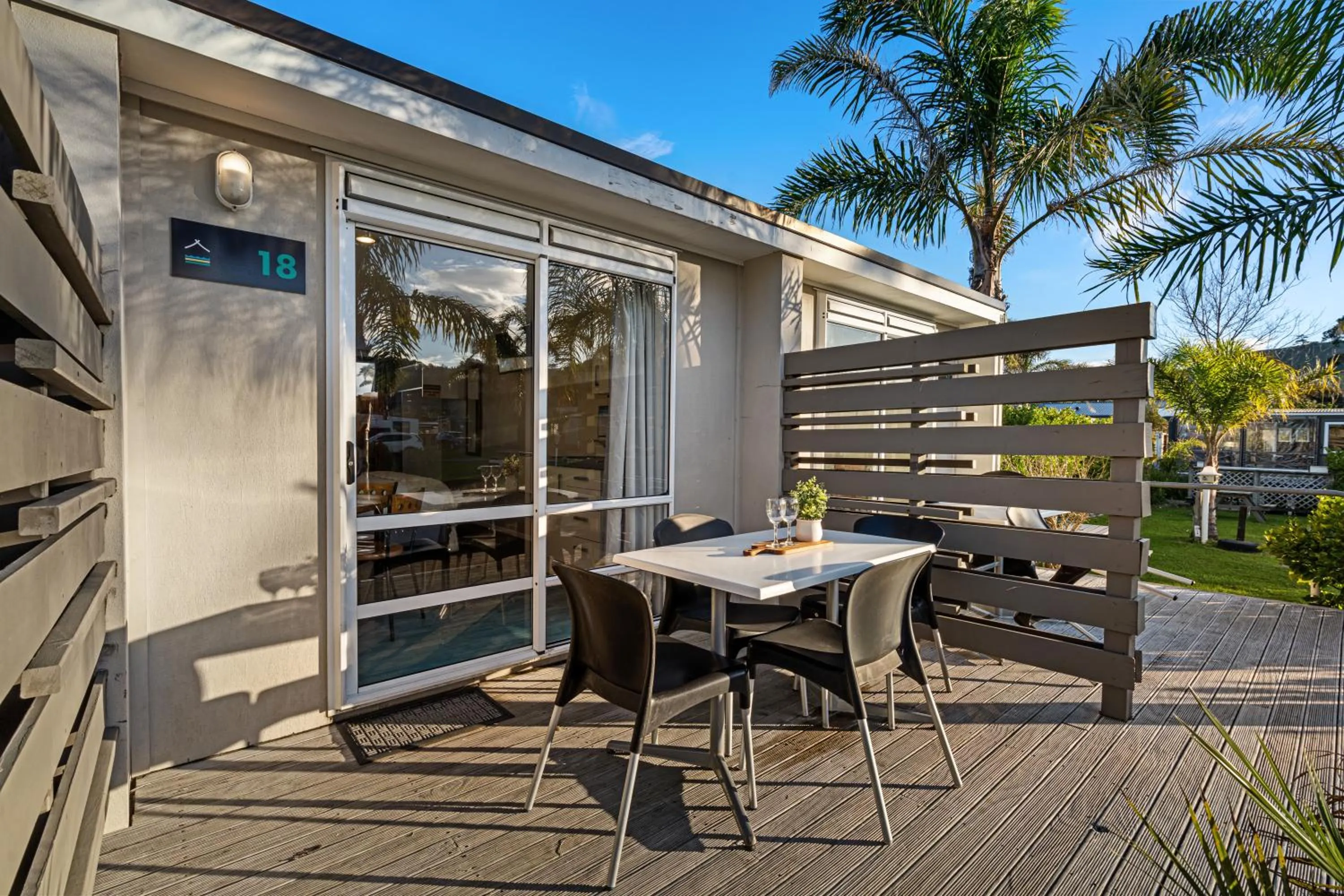 Patio in Tasman Holiday Parks - Beachaven