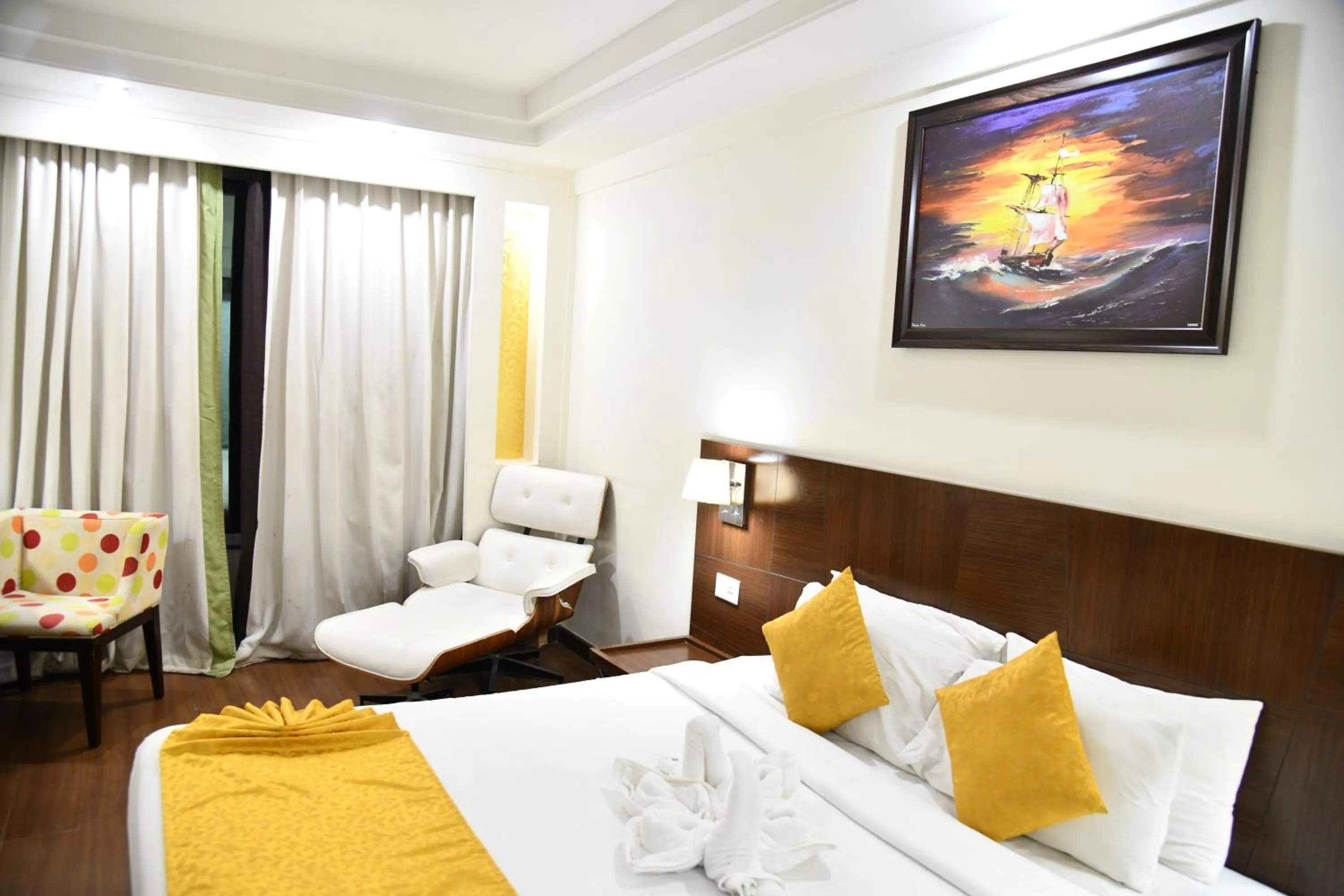 Bed in souvenir peppermint hotel