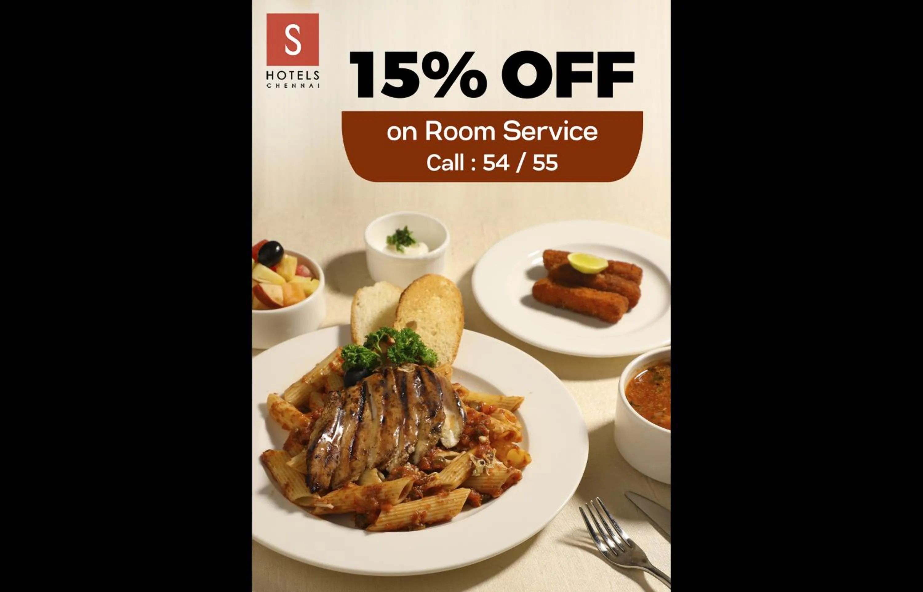 room service in S Hotels Chennai