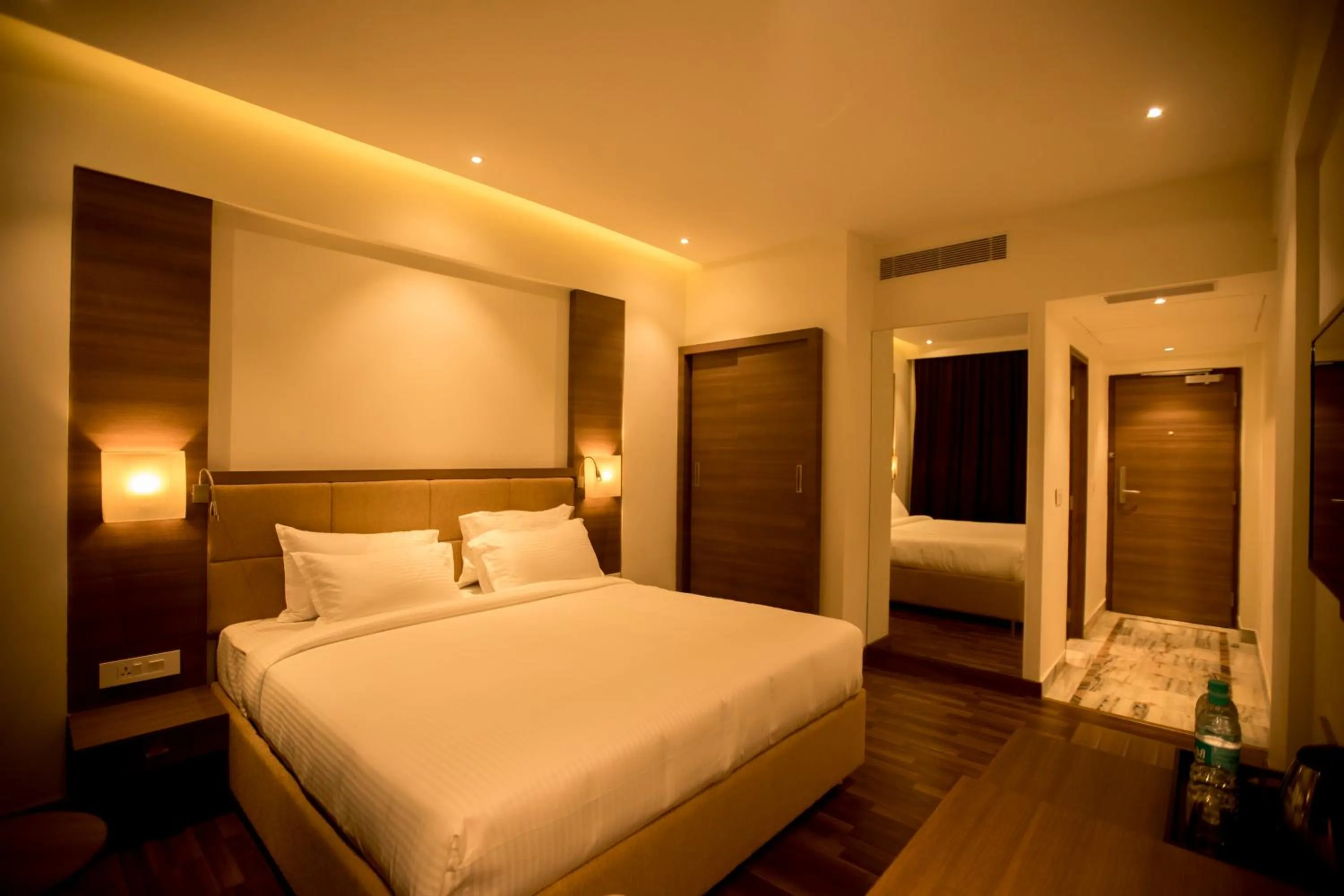 Bedroom, Bed in S Hotels Chennai