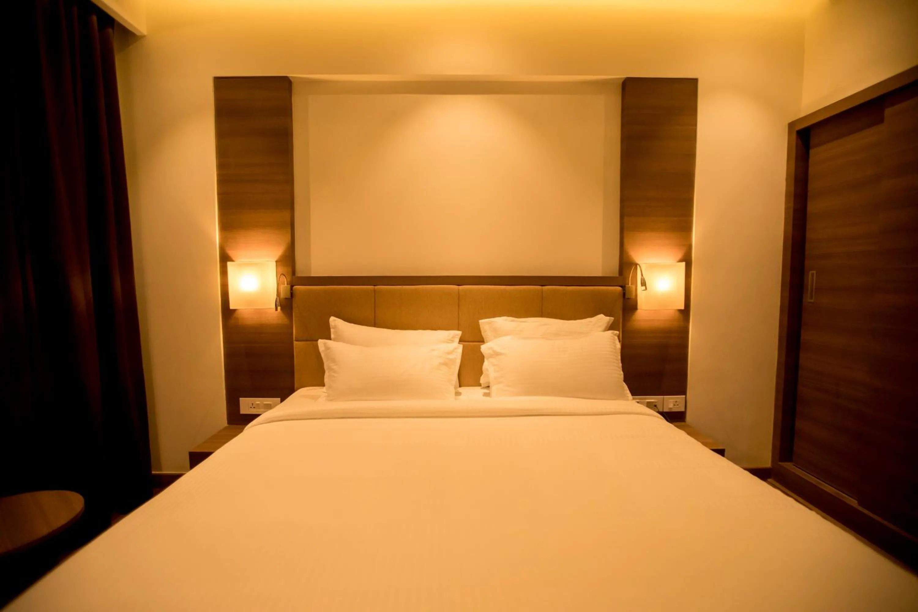 Bedroom, Bed in S Hotels Chennai