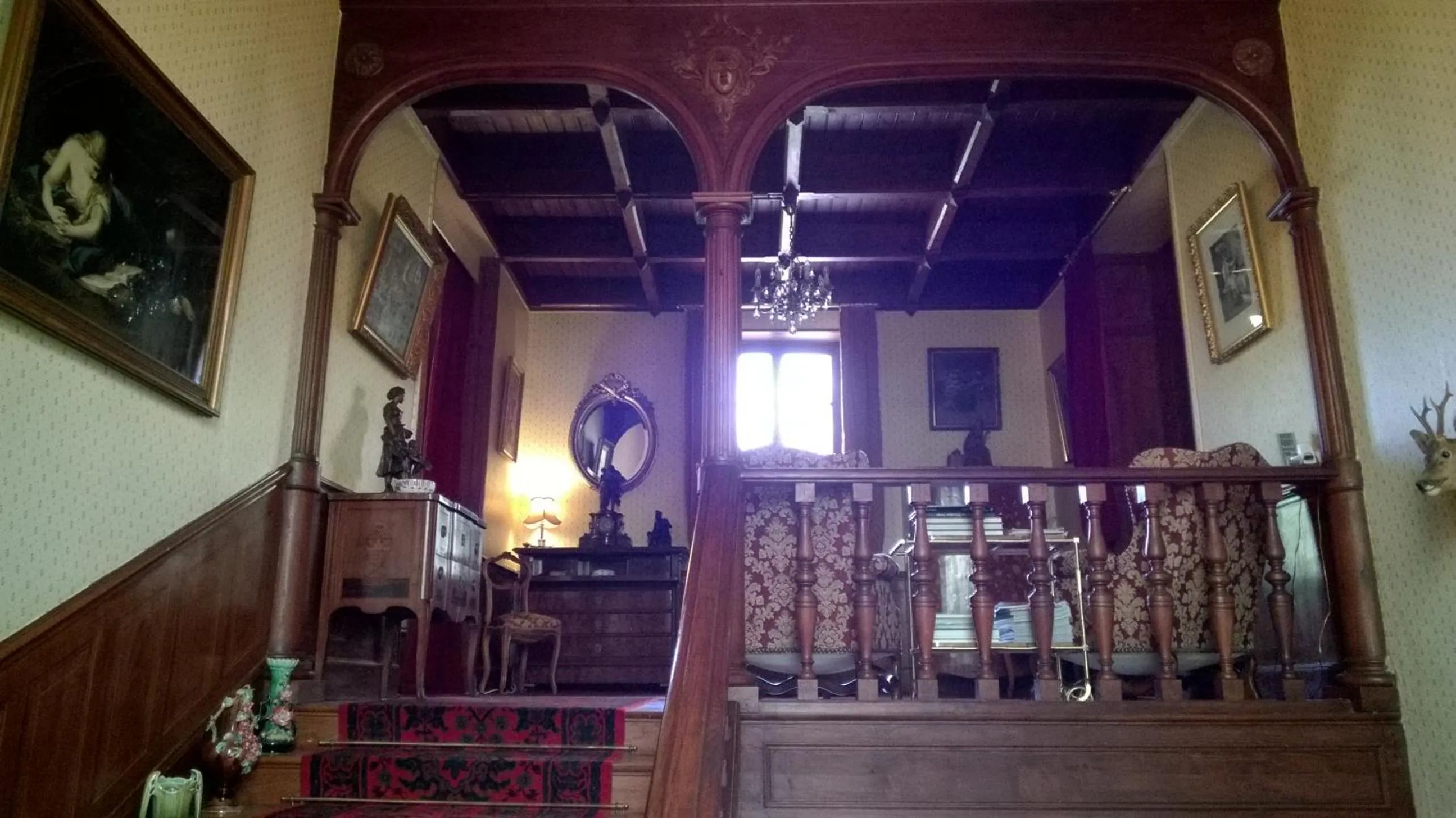 Seating area in Château de la Vernède, la Grande Vernède