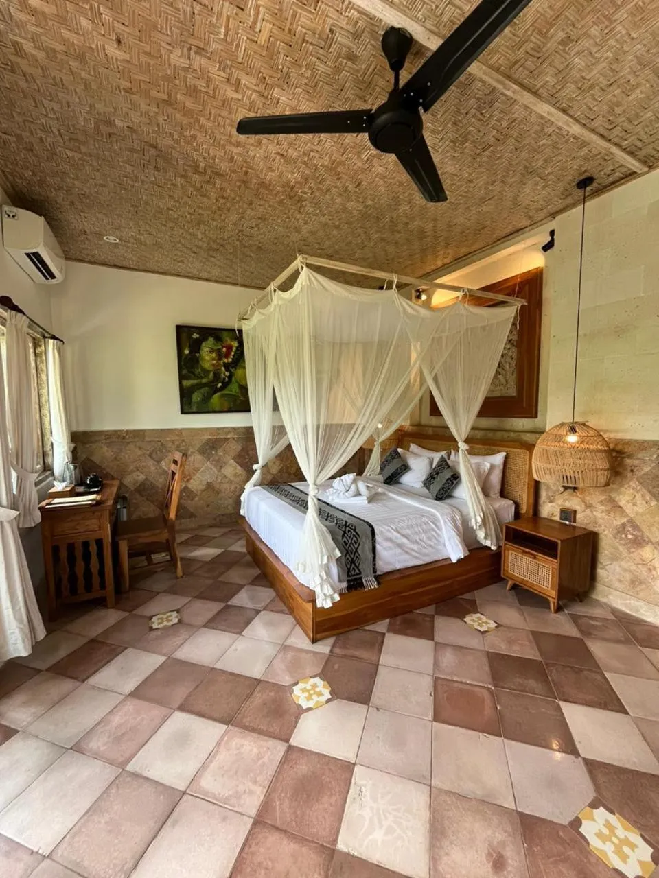 Bed in Abian Ayu Villa