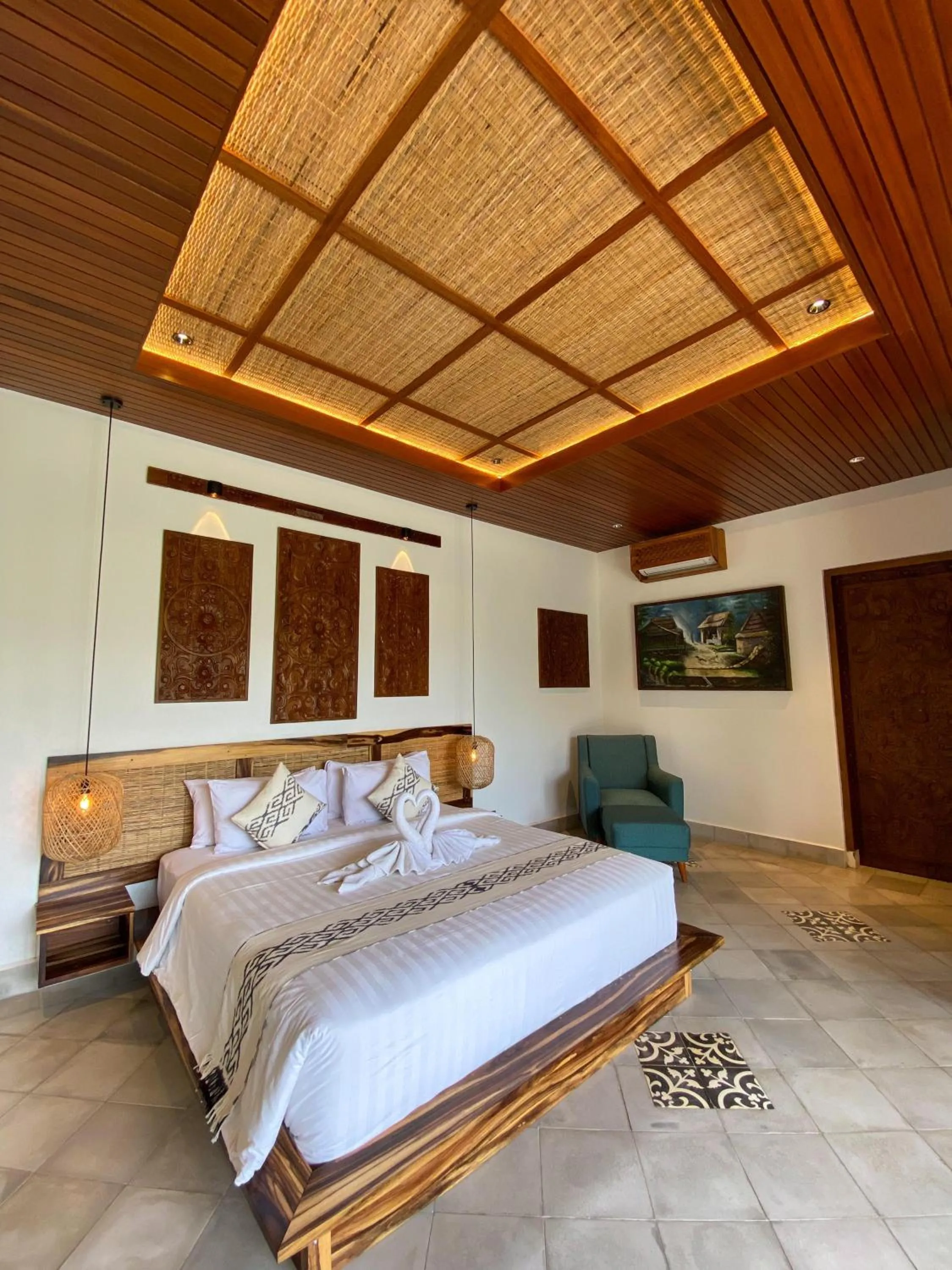 Bedroom, Bed in Abian Ayu Villa