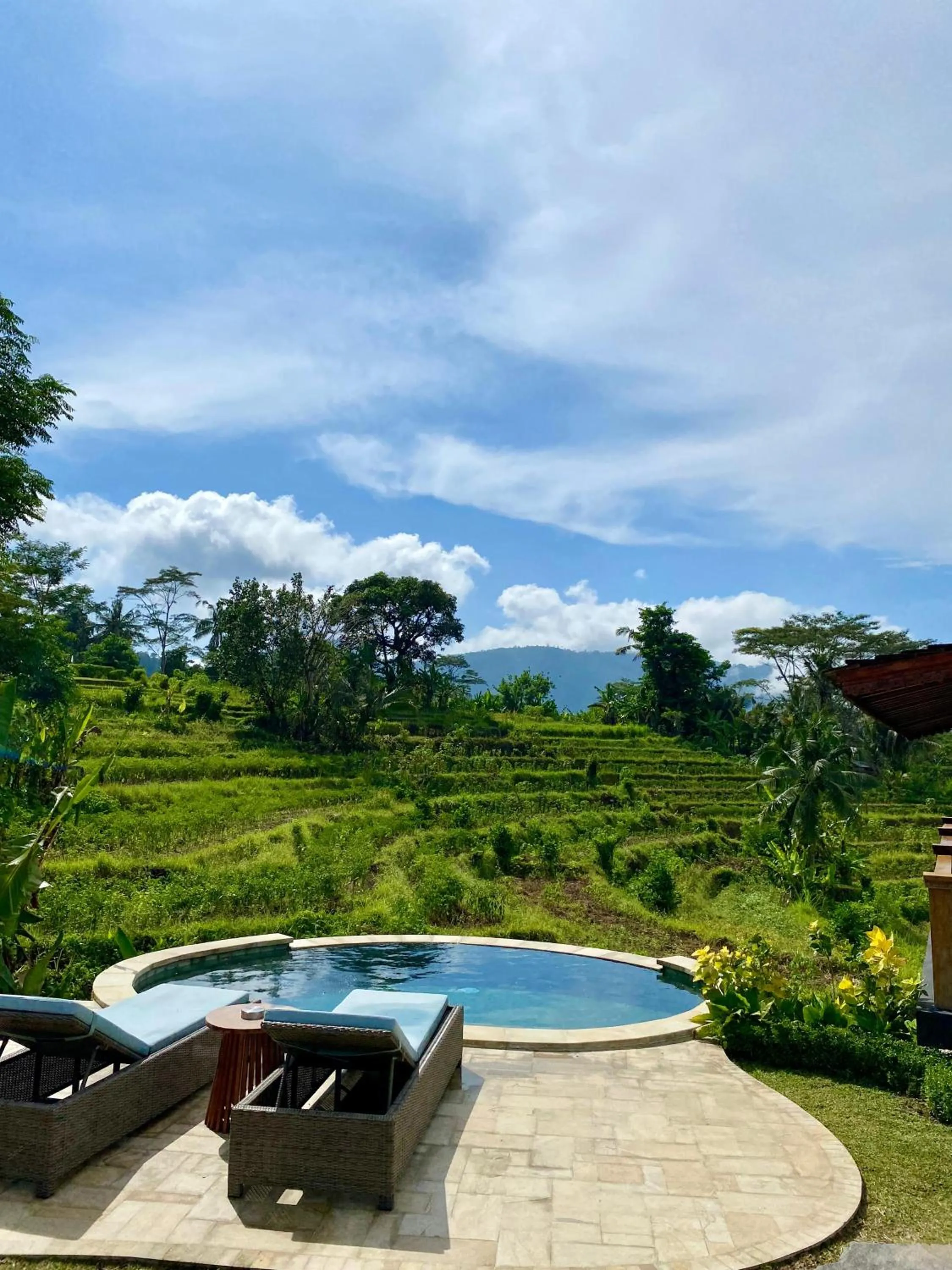 Pool view in Abian Ayu Villa