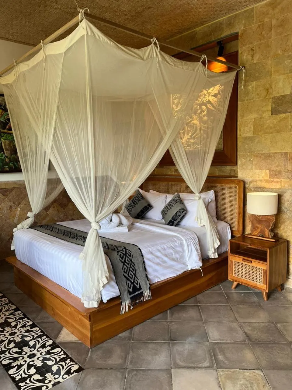 Bed in Abian Ayu Villa