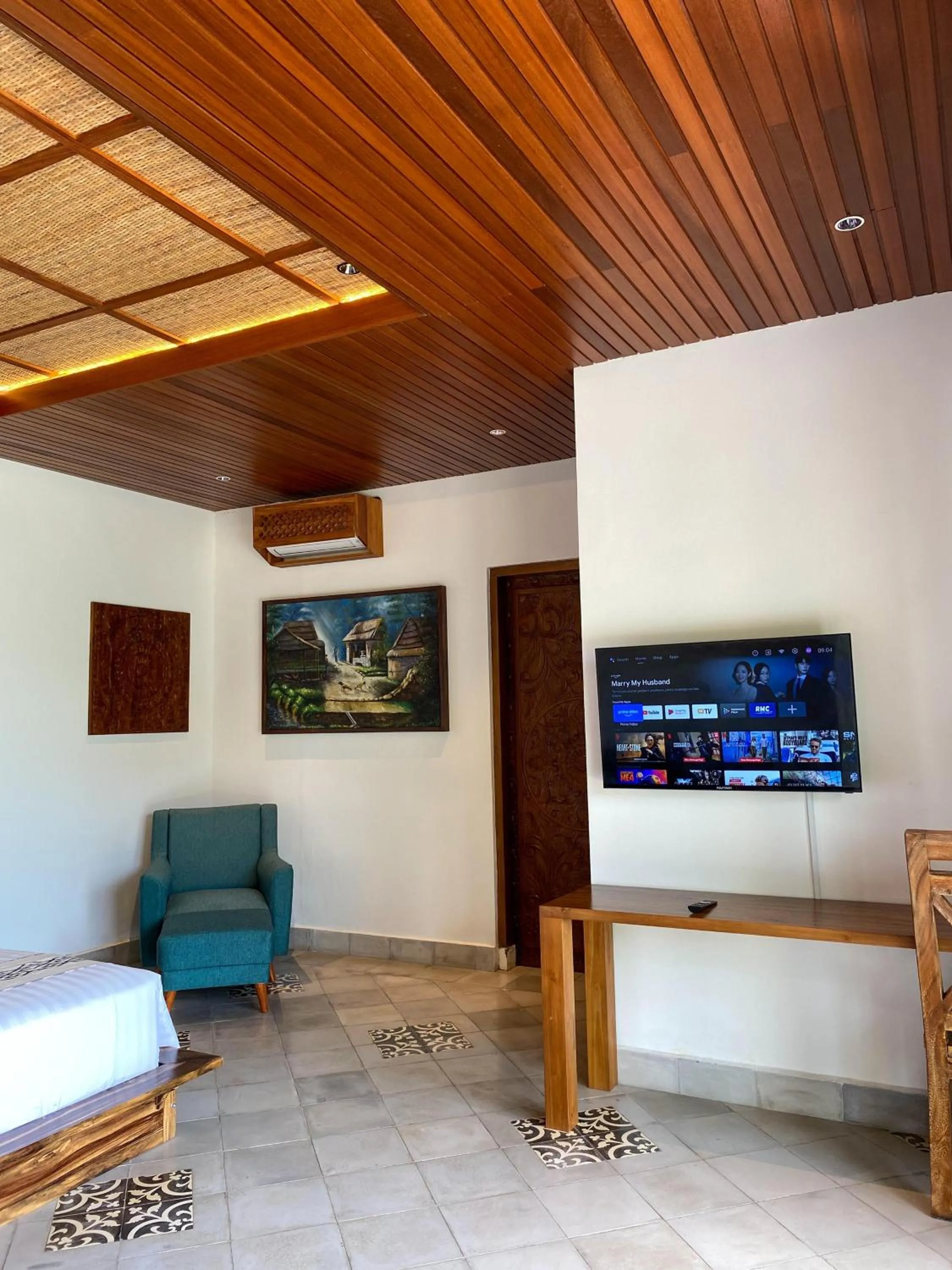 Bed in Abian Ayu Villa