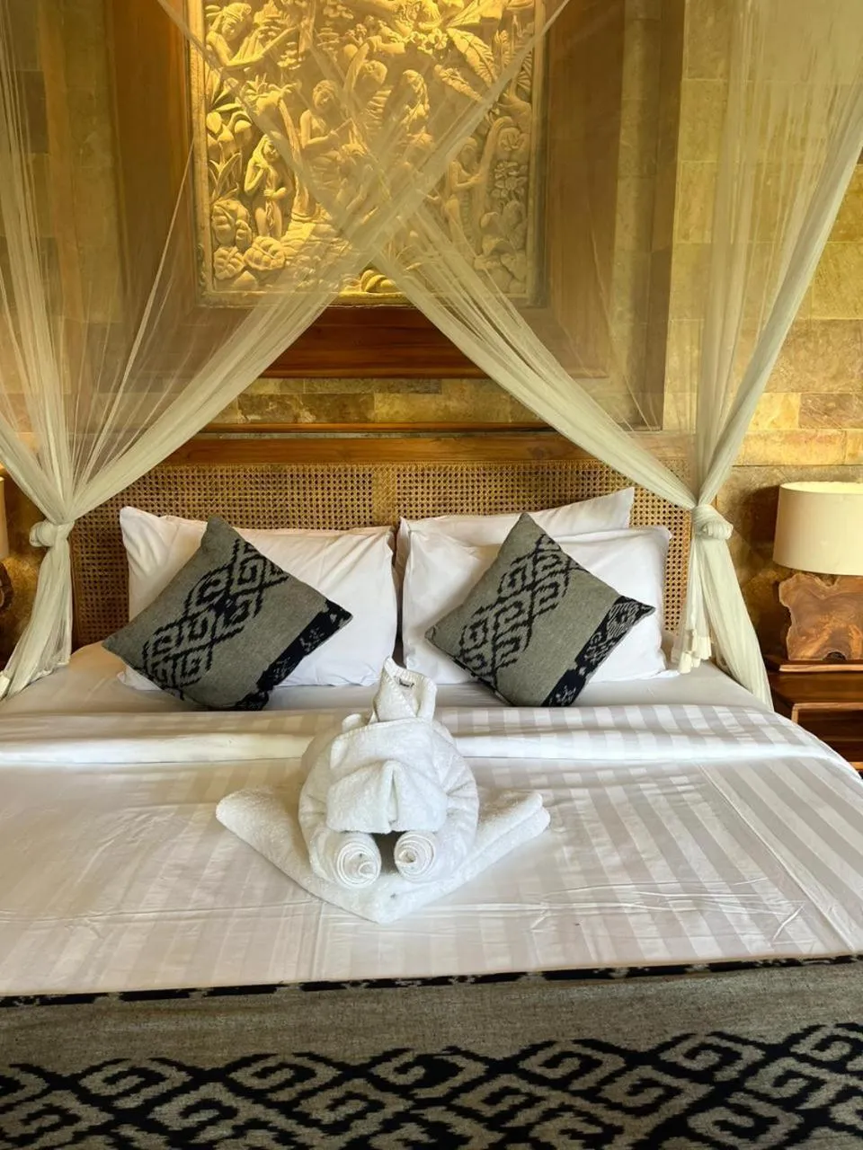 Bed in Abian Ayu Villa