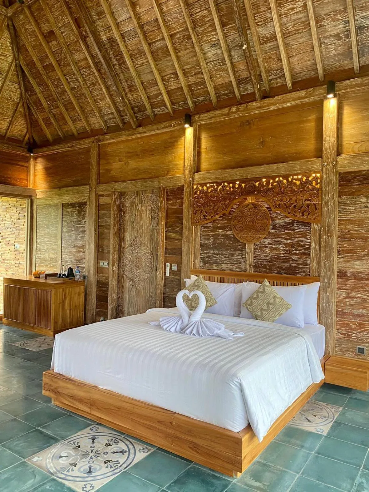 Bed in Abian Ayu Villa