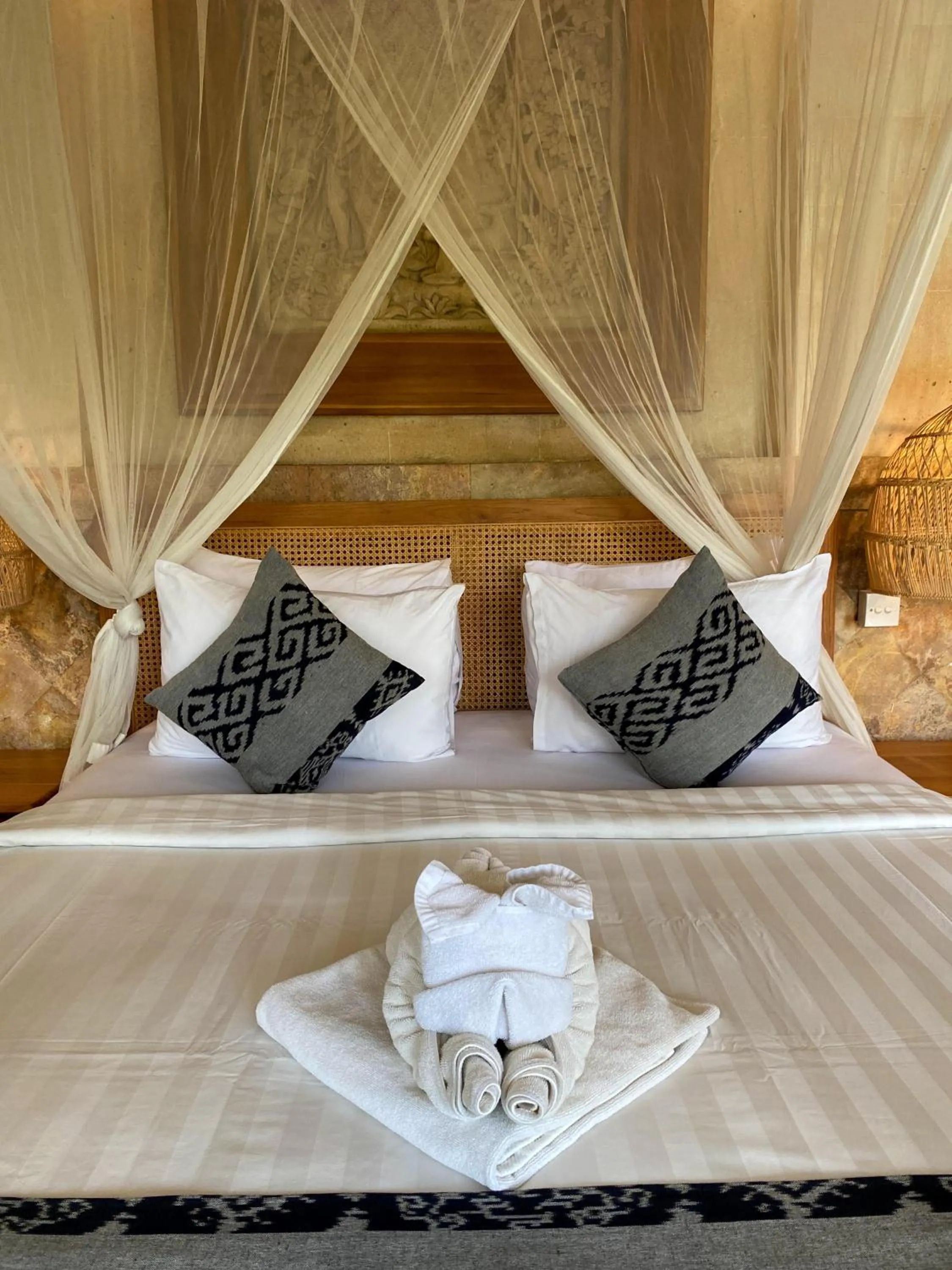 Bed in Abian Ayu Villa