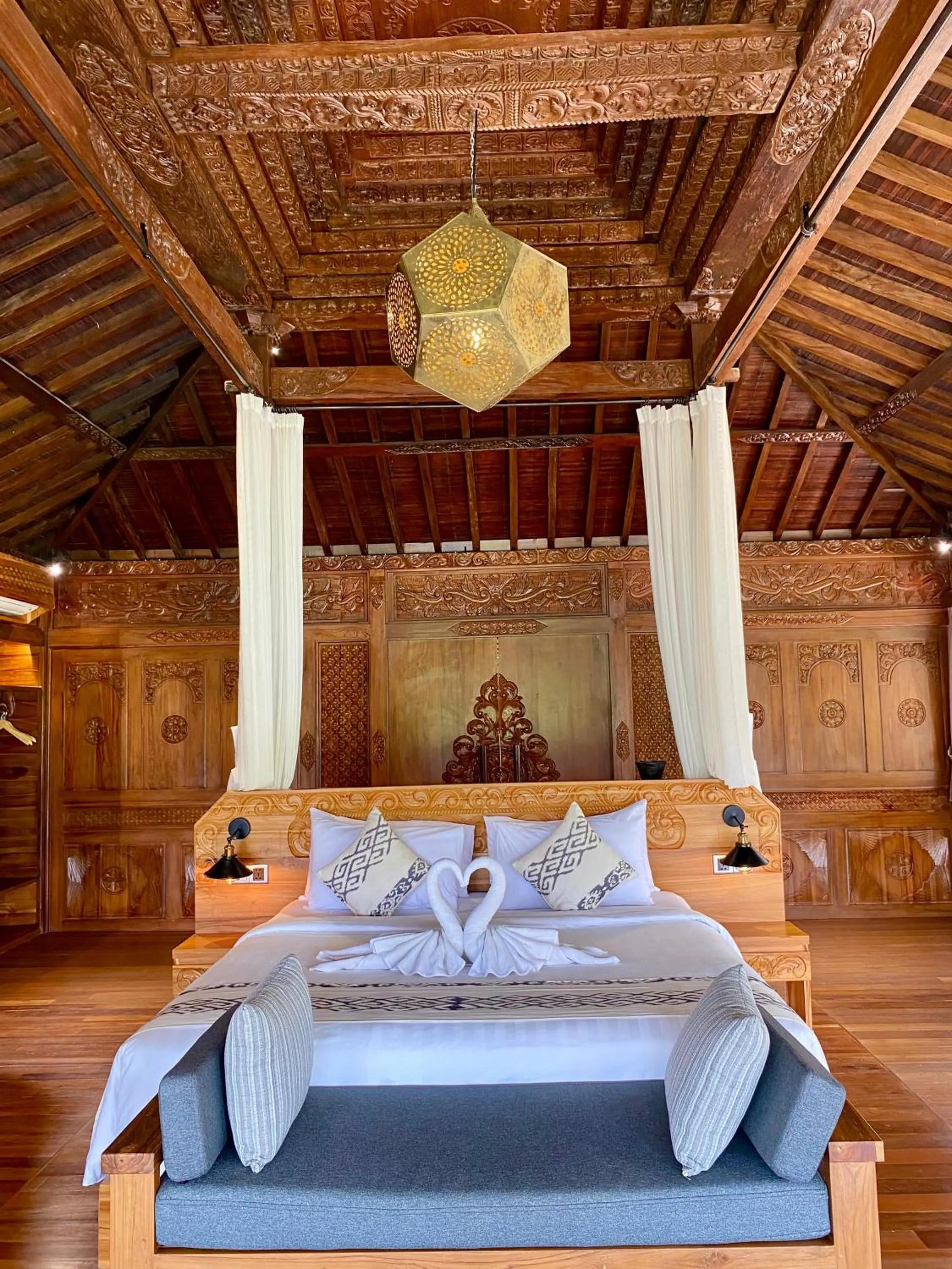 Bed in Abian Ayu Villa