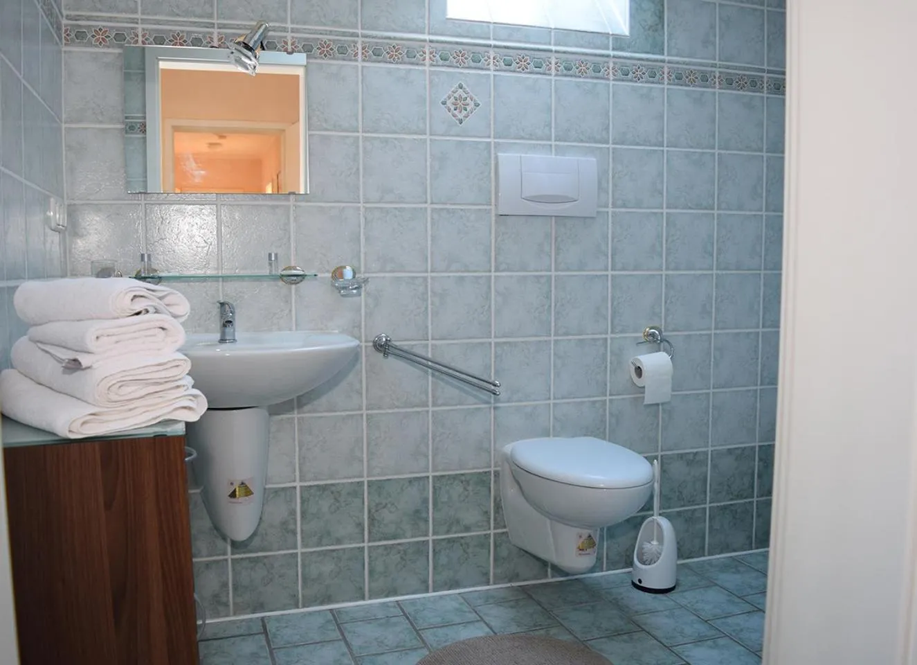 Bathroom in Gästehaus Barese