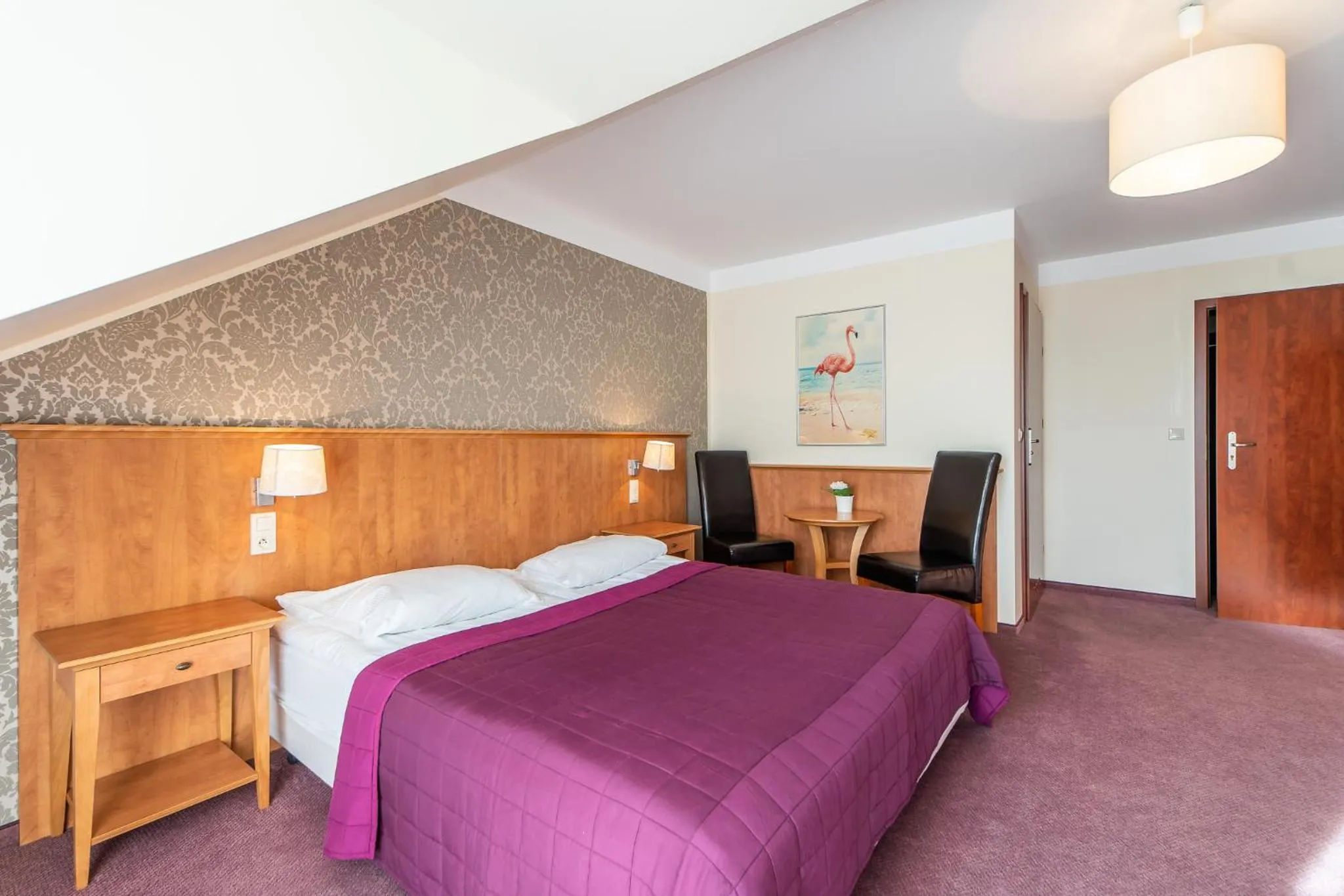 Bed in Pensjonat Zenit