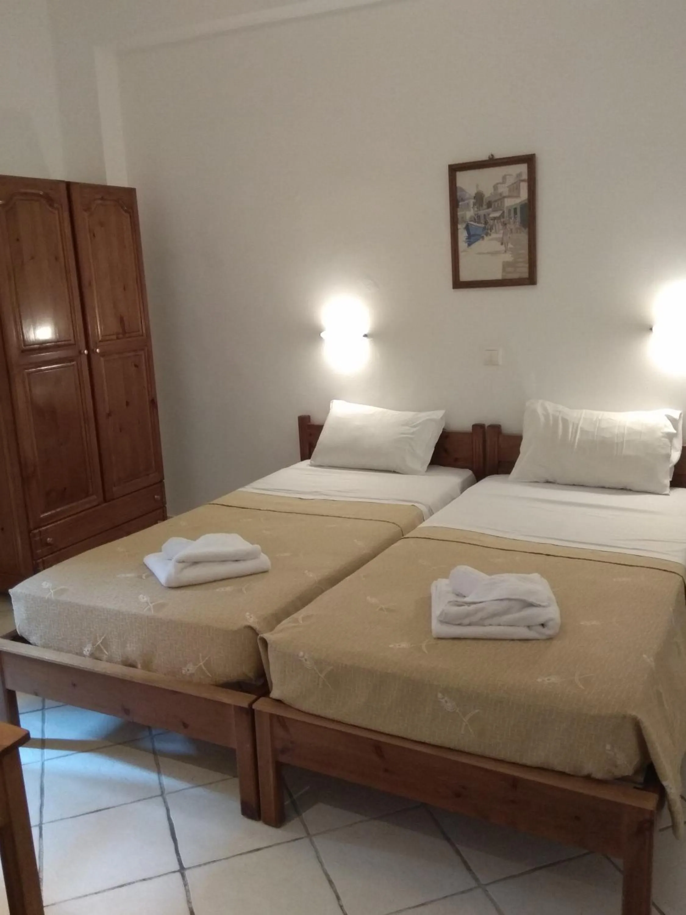 Bedroom, Bed in Villa Giorgos