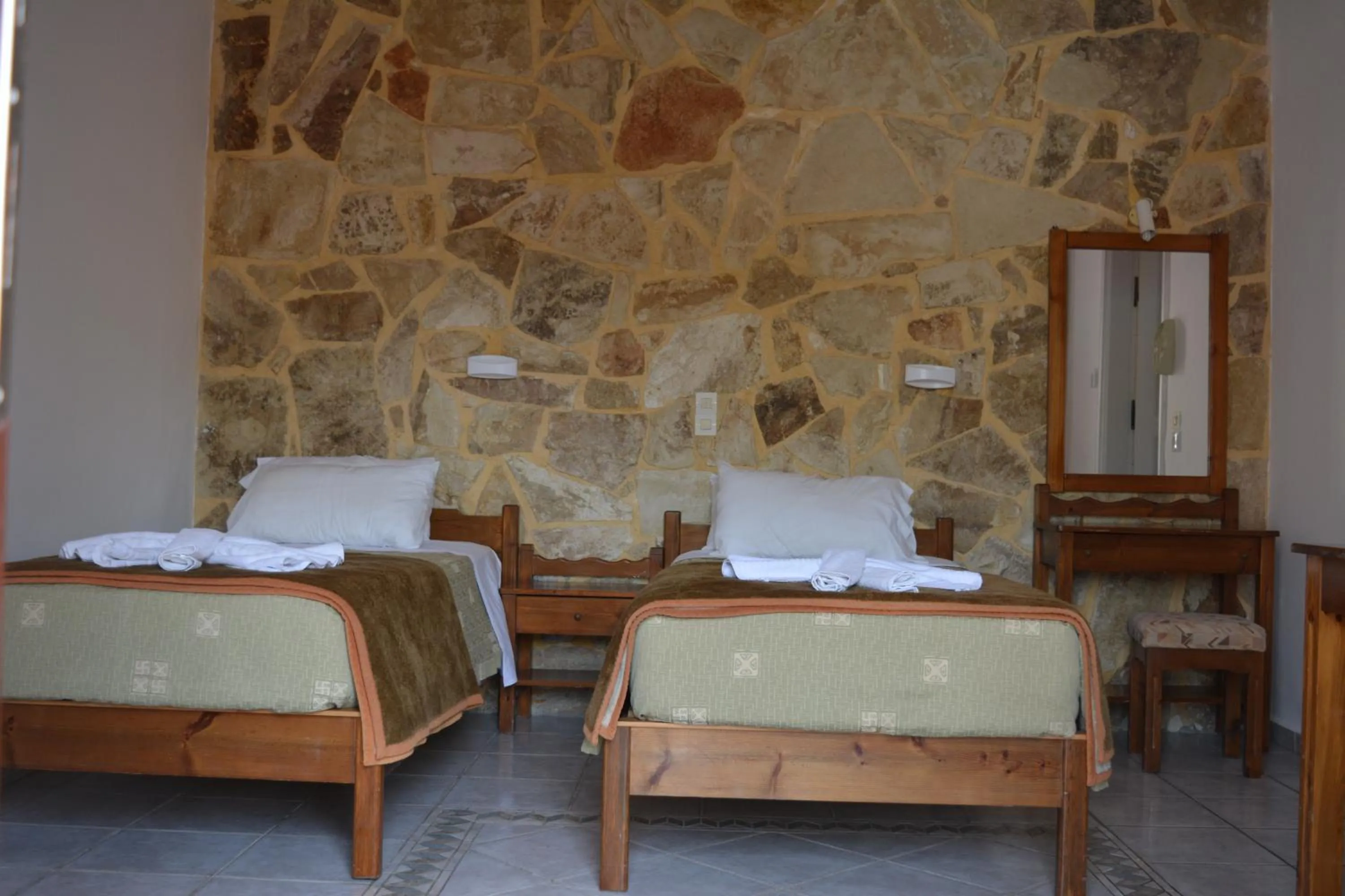 Bedroom, Bed in Villa Giorgos