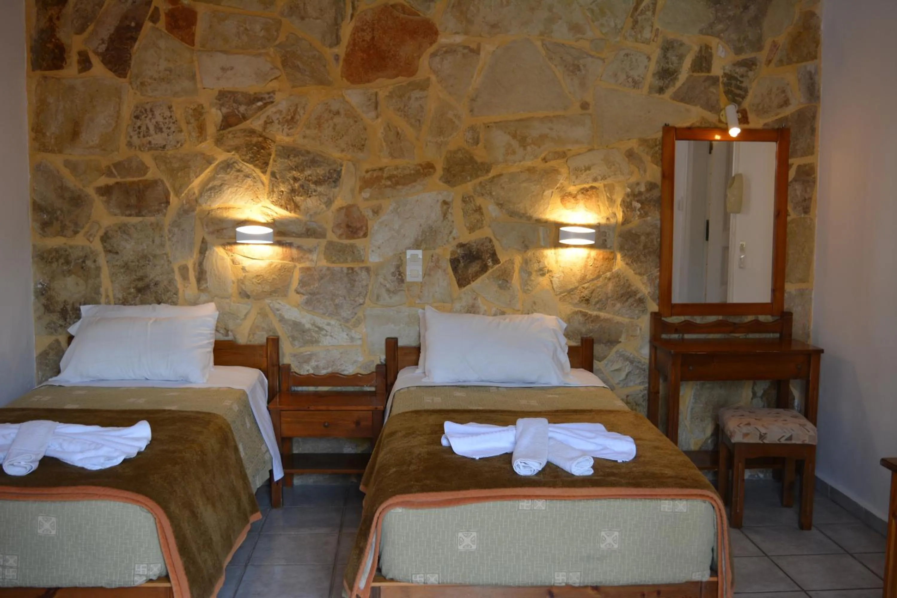 Bedroom, Bed in Villa Giorgos