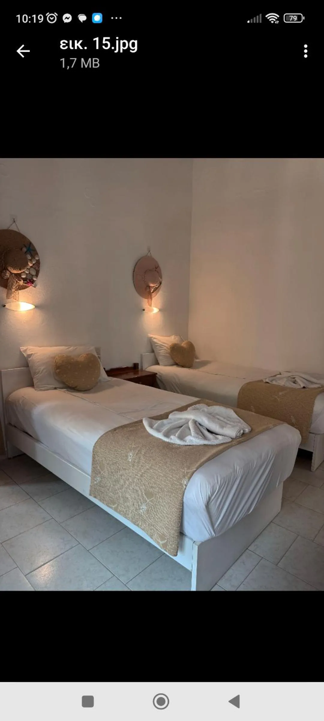 Bedroom, Bed in Villa Giorgos