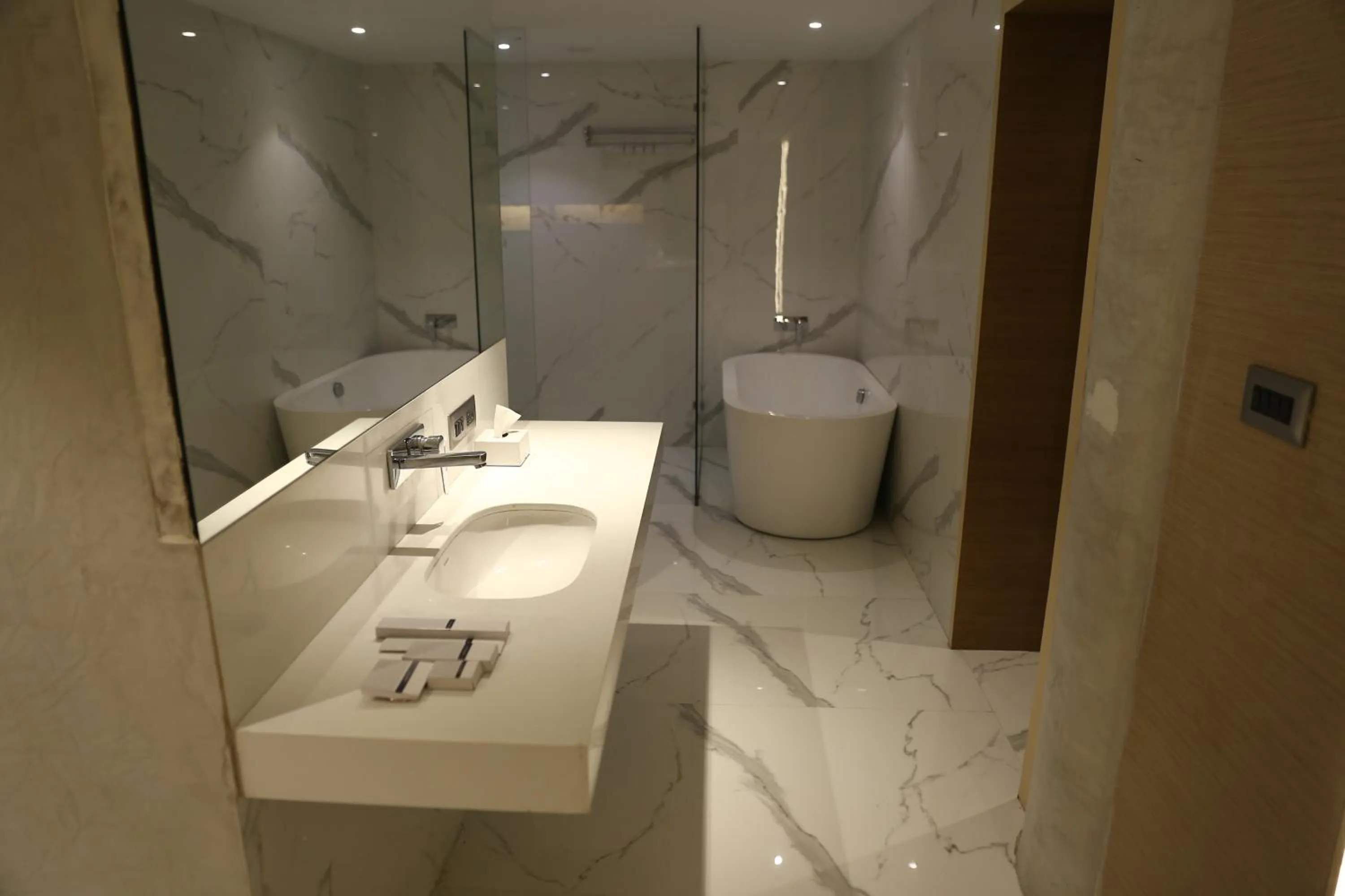 Shower in Clarks Inn Suites Raipur