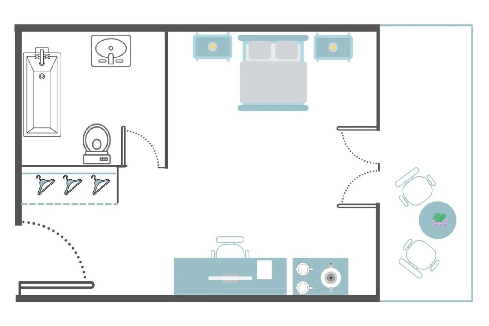 Floor plan in Vasia Sea Retreat