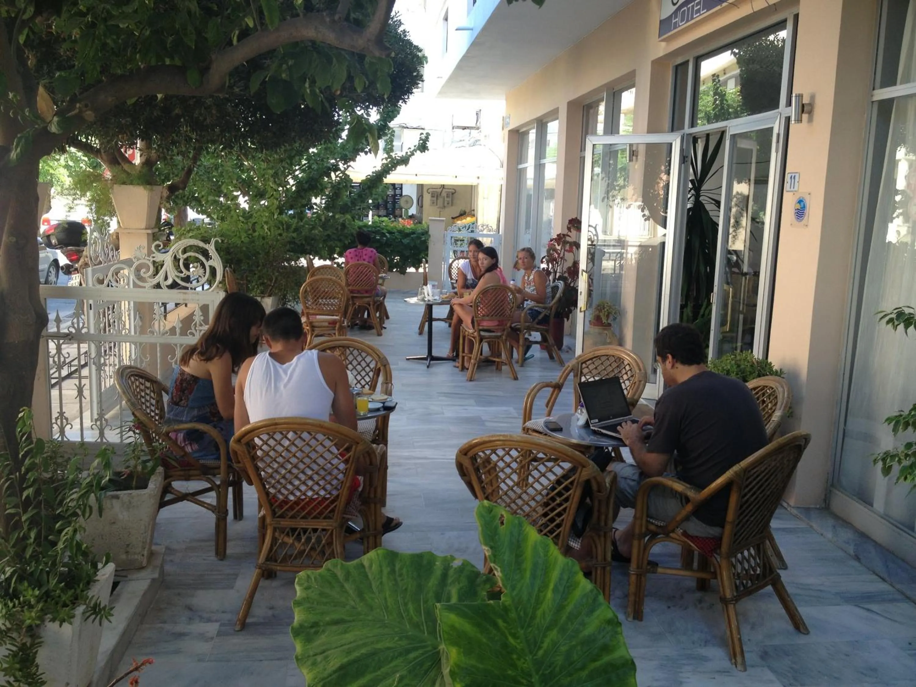 People in Olympia Hotel