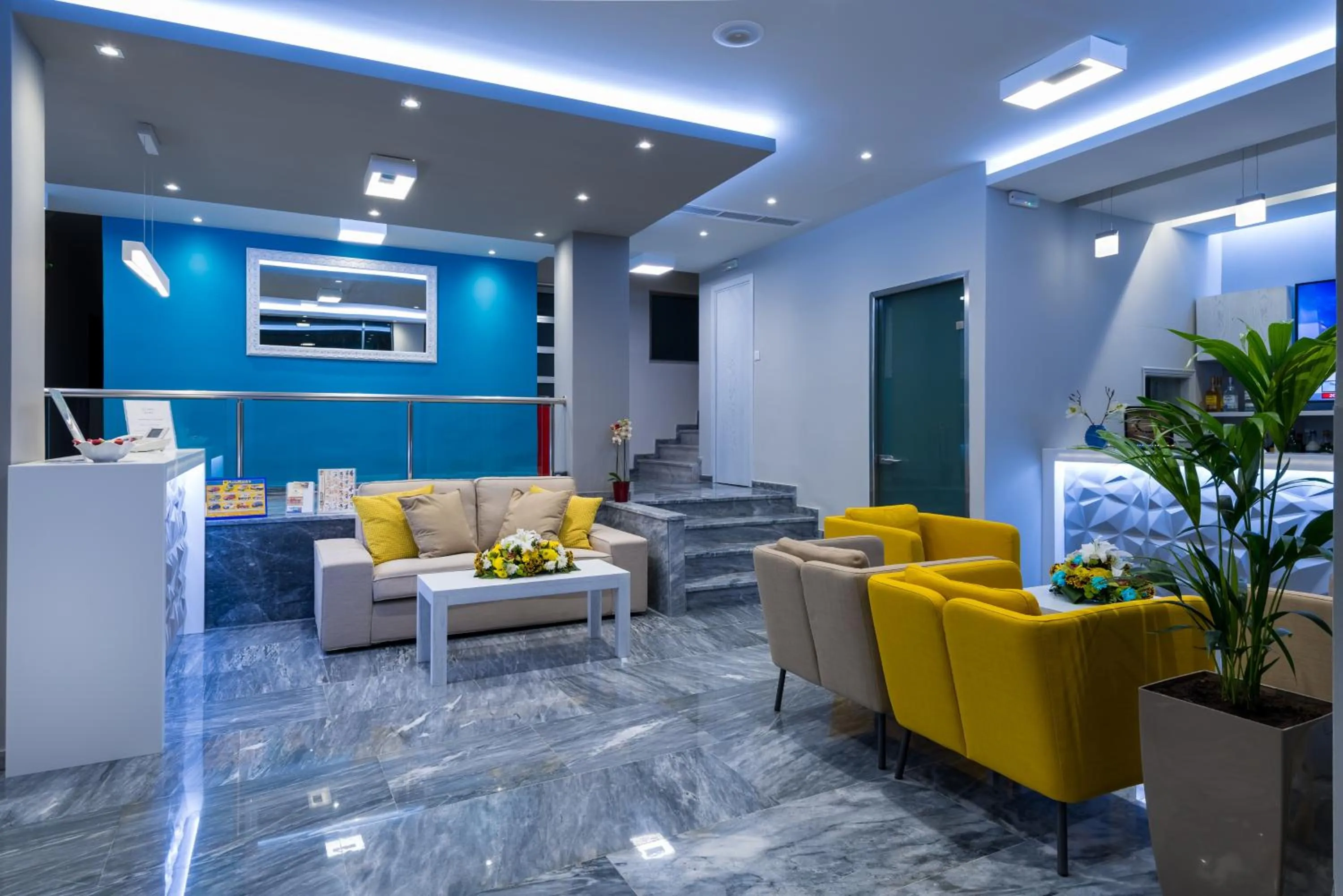 Communal lounge/ TV room in Olympia Hotel