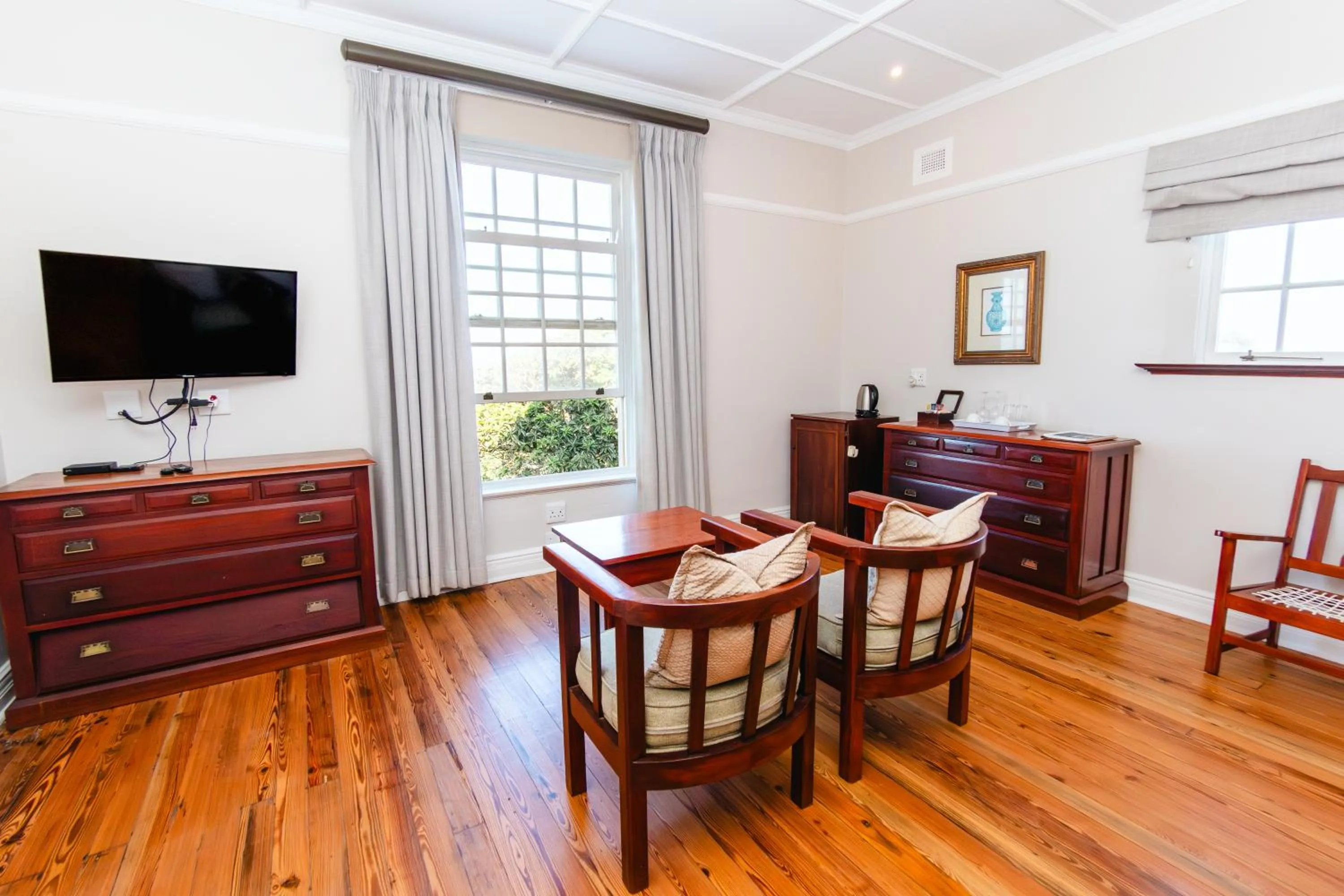 Seating area in Botha House