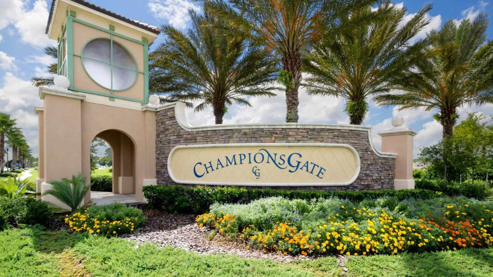 Property logo or sign in Moonlight Ridge - 5 bed ChampionsGate Resort pool home